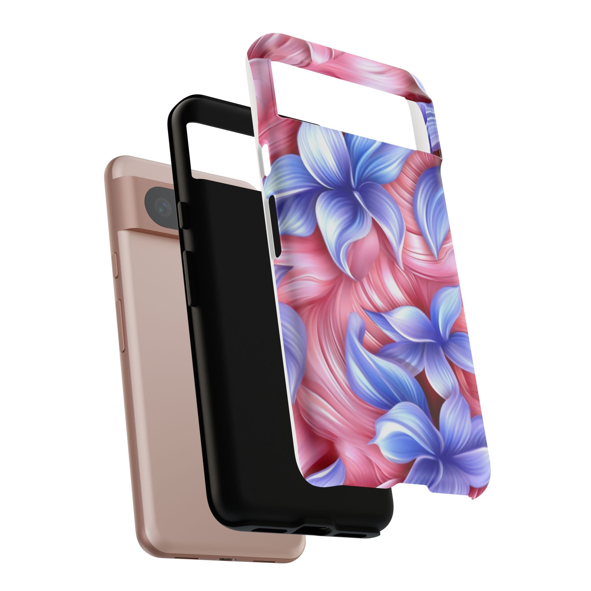 Whimsical Pink Flower Google Pixel Case (All Models)