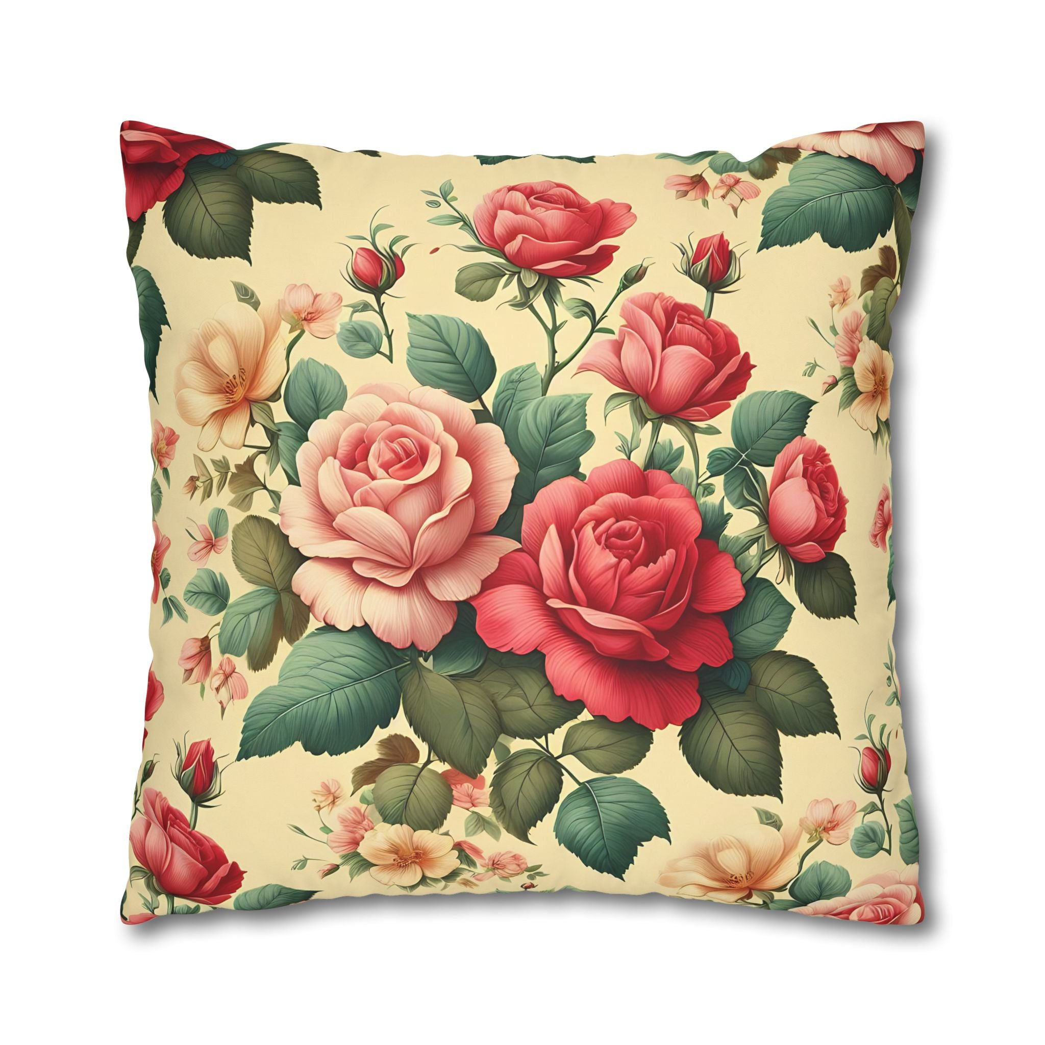 Vintage Rose Pillowcase - Floral Print