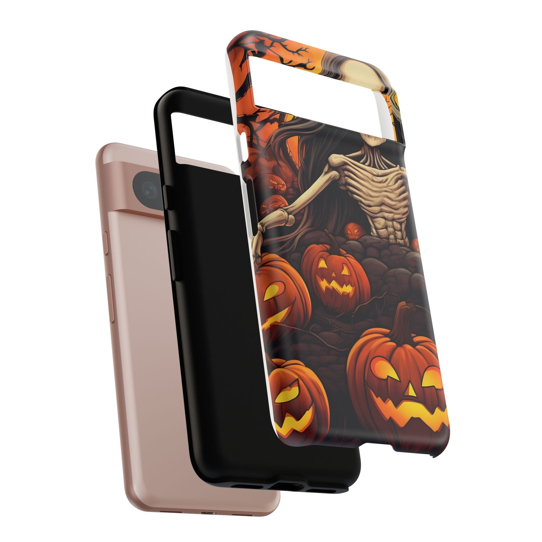 Spooky Skeleton Halloween Google Pixel Case (All Models)