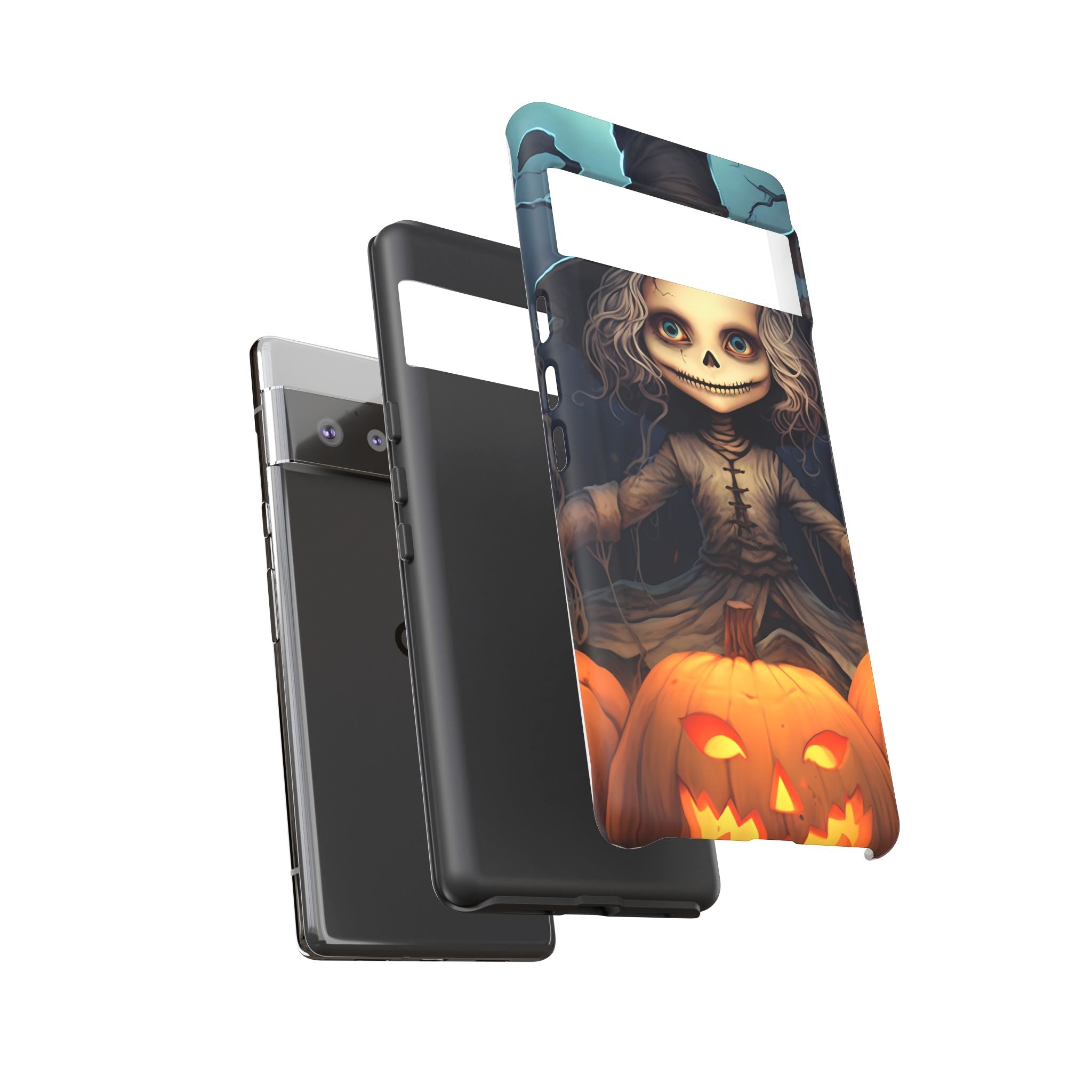 Spooky Skull Girl Halloween Google Google Pixel Case (All Models)