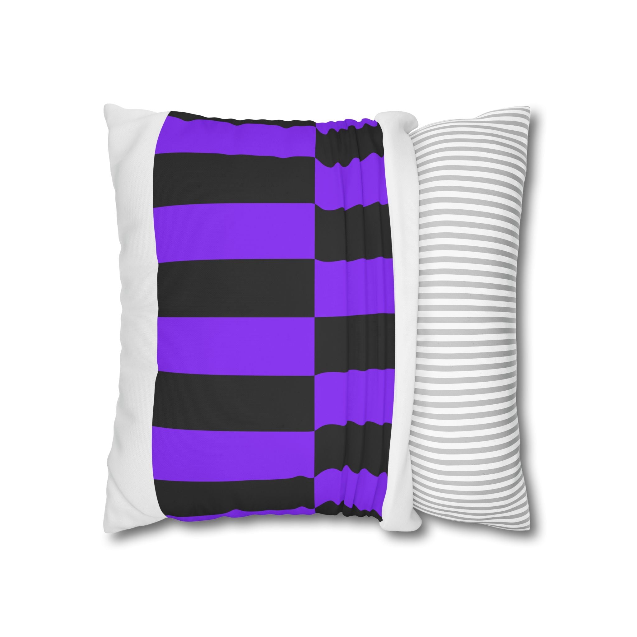 Checkered Pillowcase - Violet & Grey