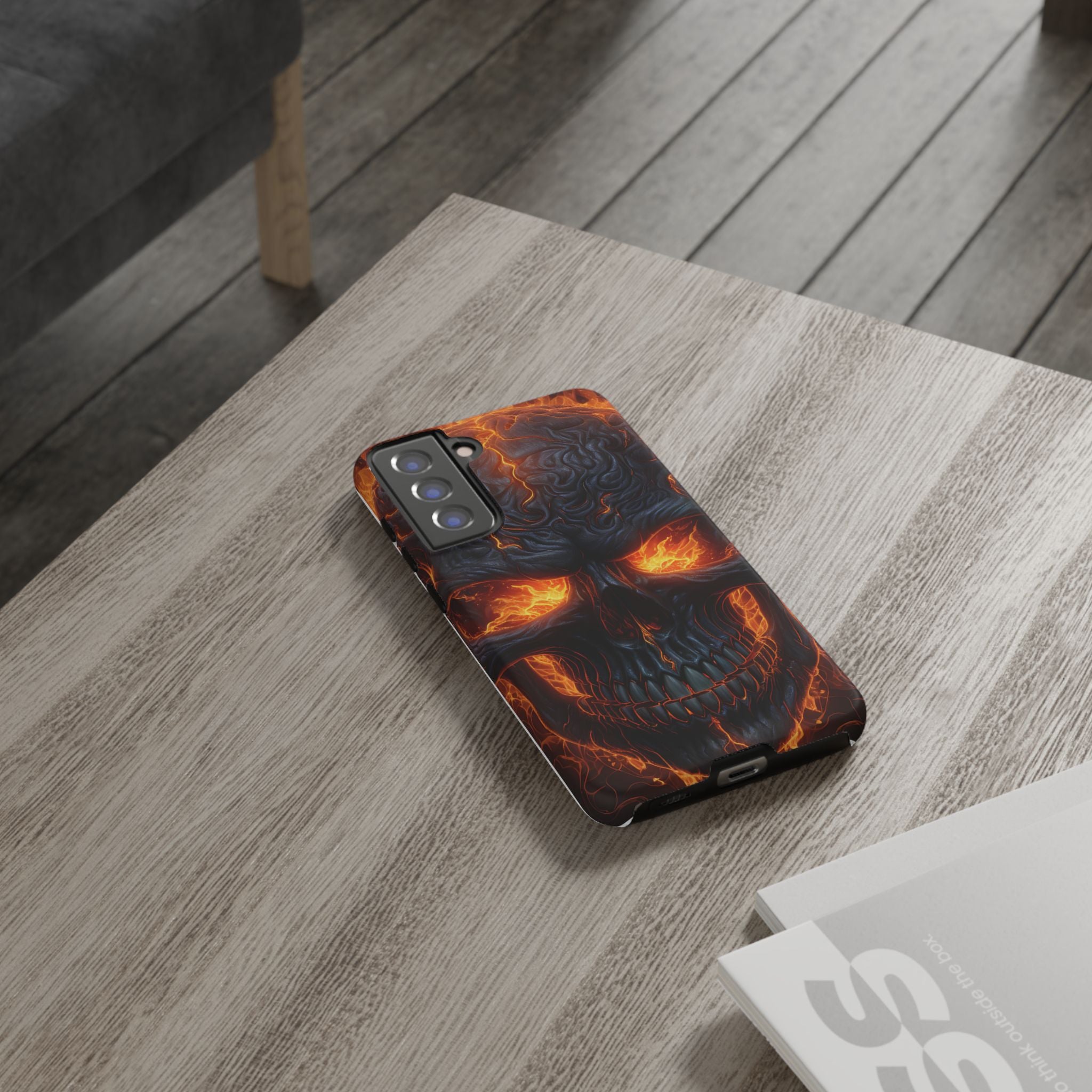 Fiery Skull Samsung Case