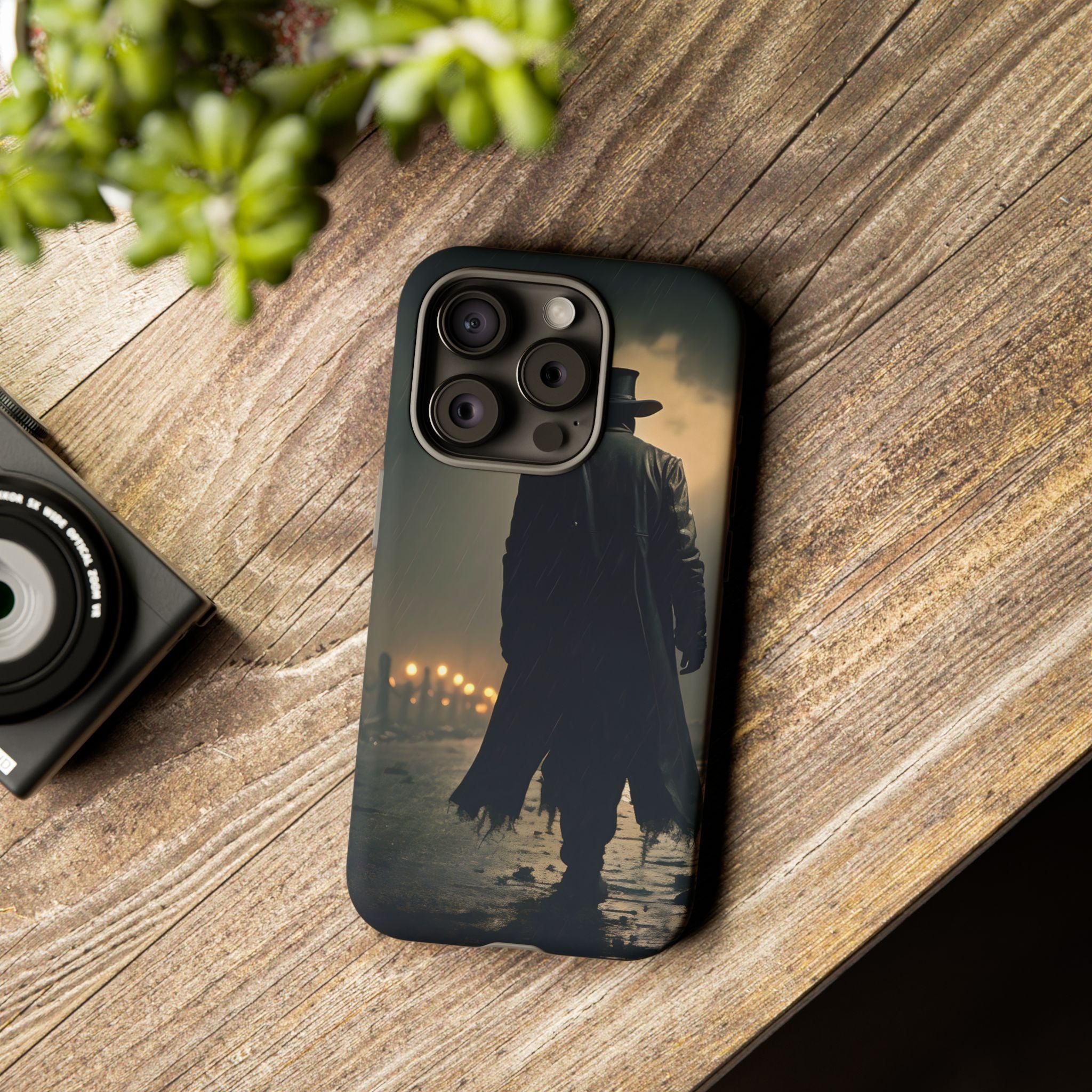 Mysterious Night Walk Hexagon Stone iPhone Case