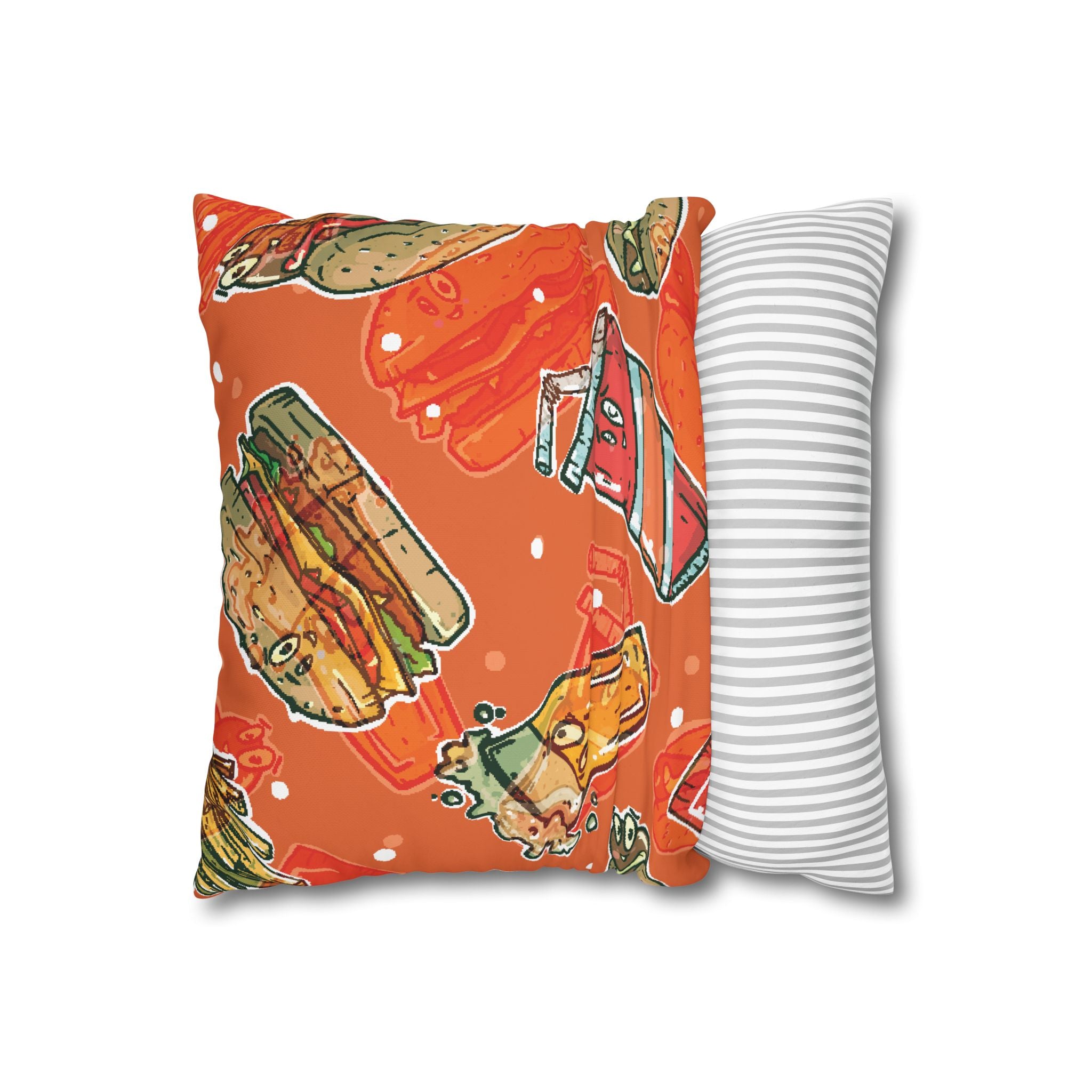 Happy Food Fast Food Pillowcase