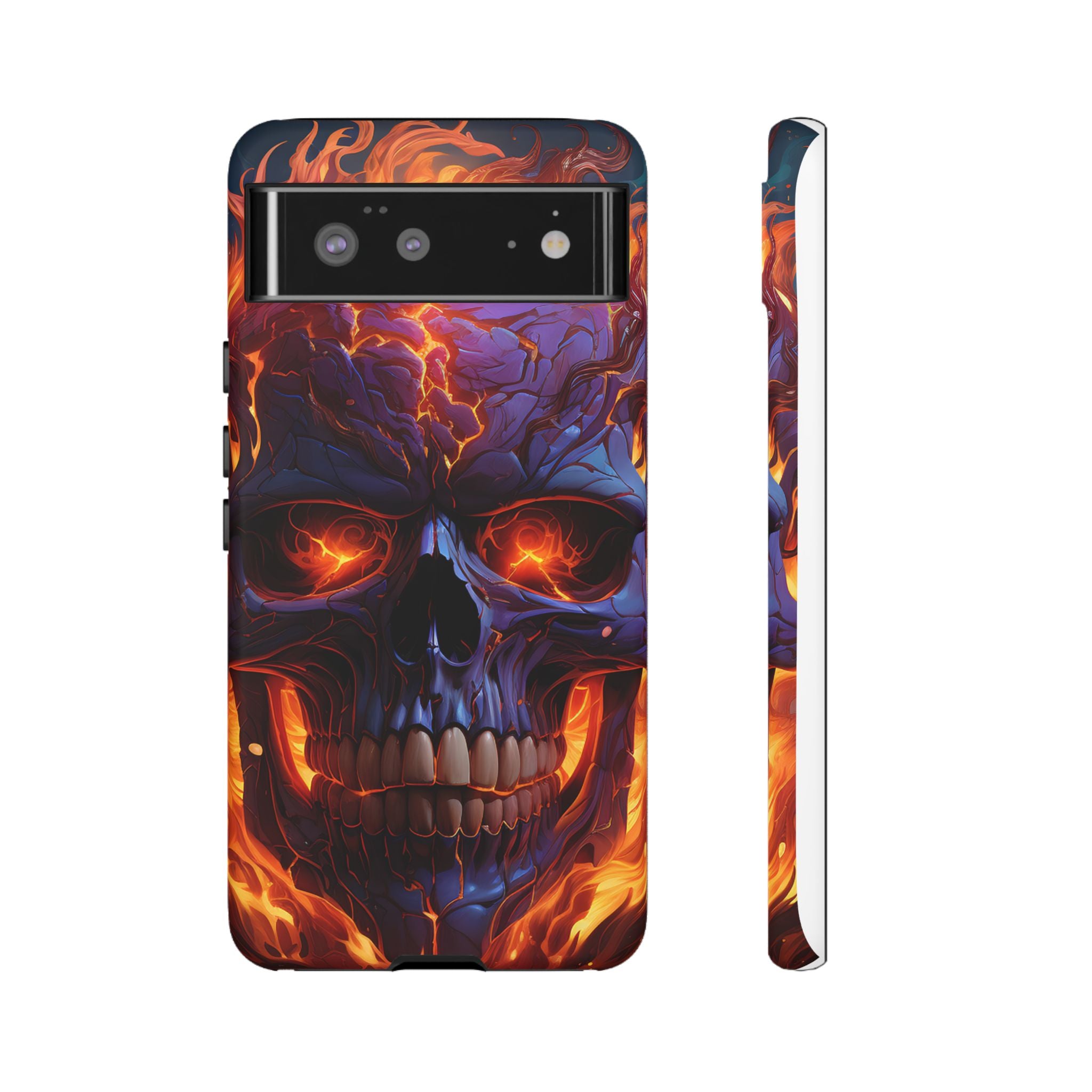 Fiery Skull Google Pixel Case (All Models)