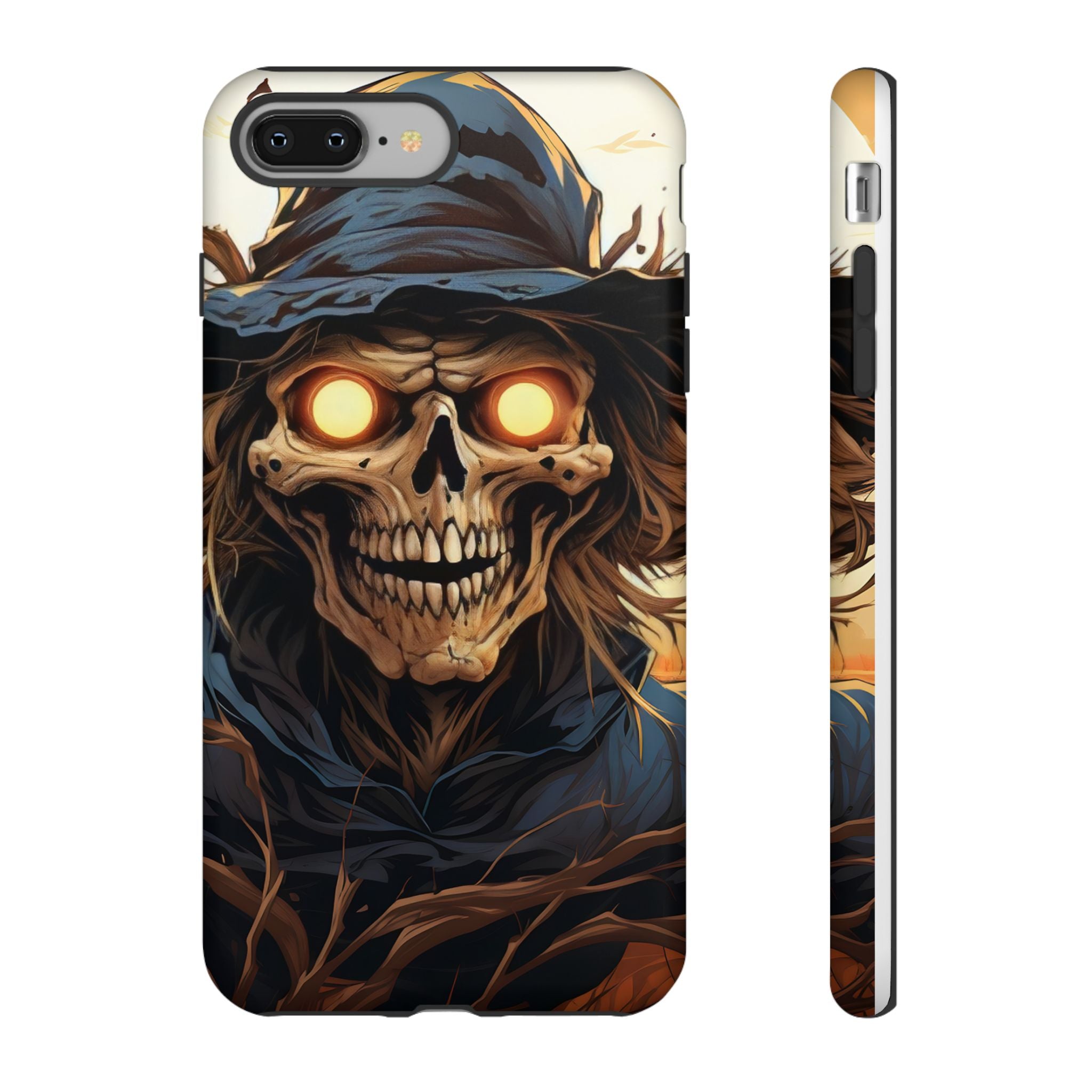 Eerie Scarecrow Hexagon Stone iPhone Case