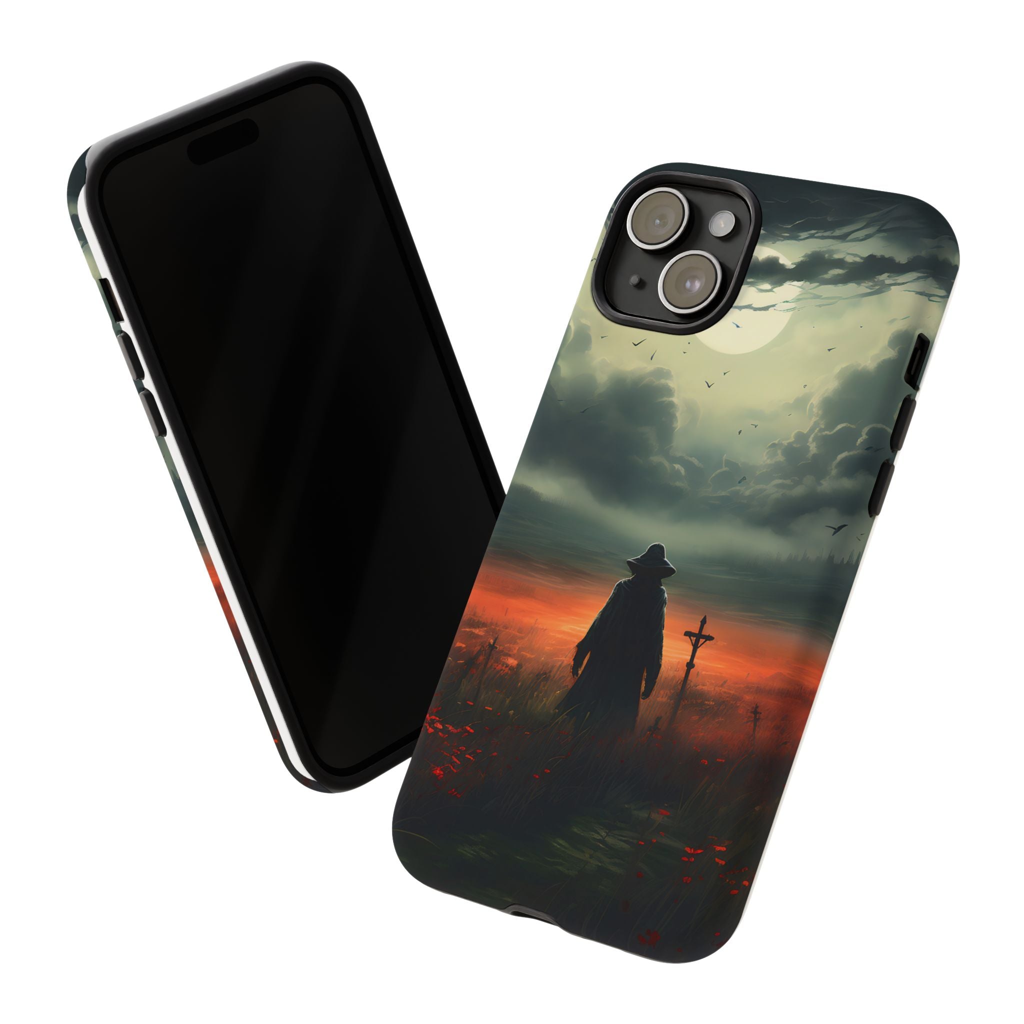 Haunted Field Hexagon Stone iPhone Case