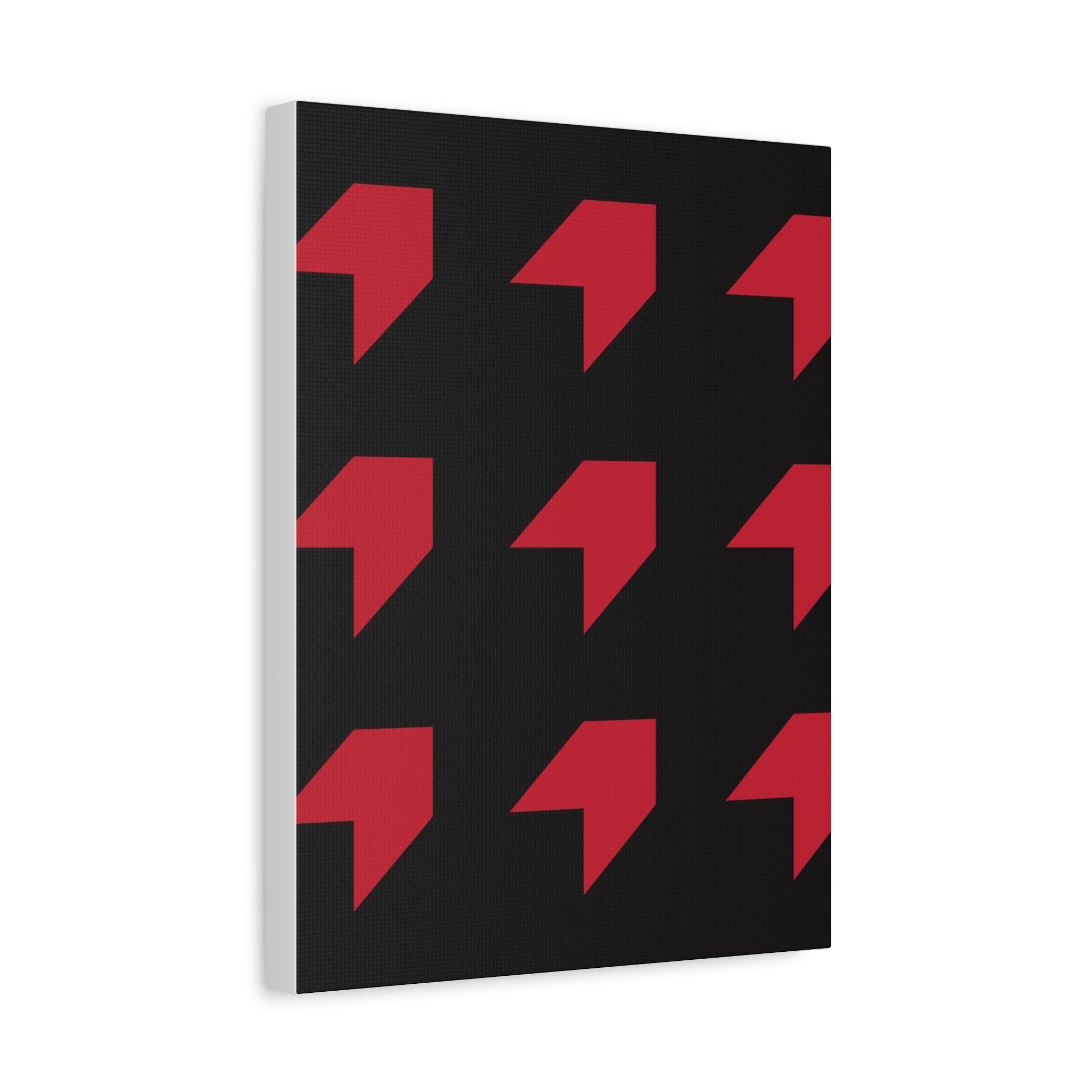 Red Geometric Arrow Canvas Art