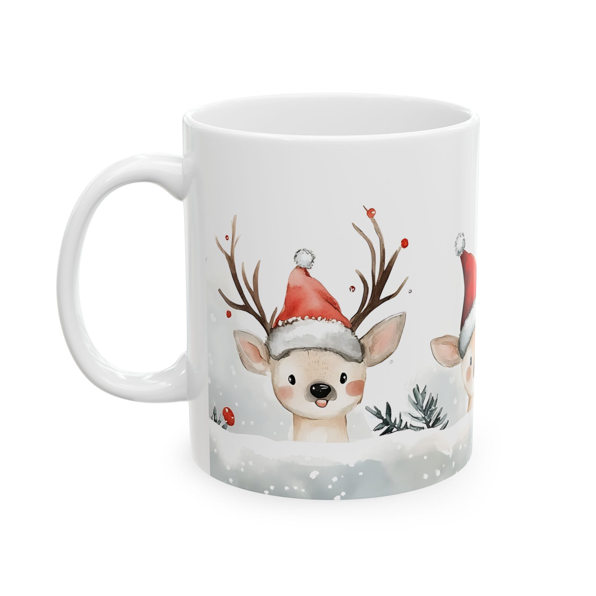 Cute Reindeer Christmas Mug