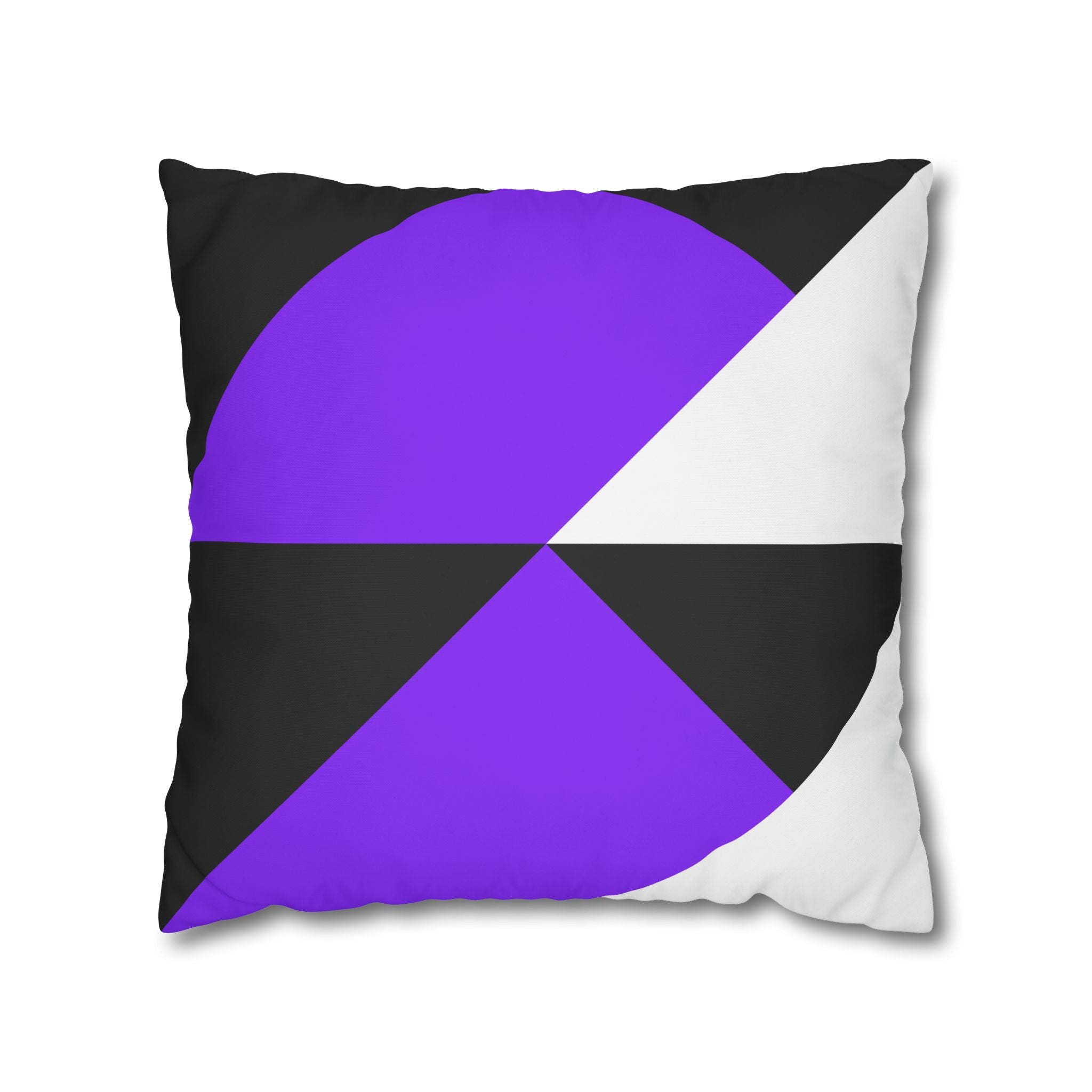 Geometric Purple Triangle Pillowcase