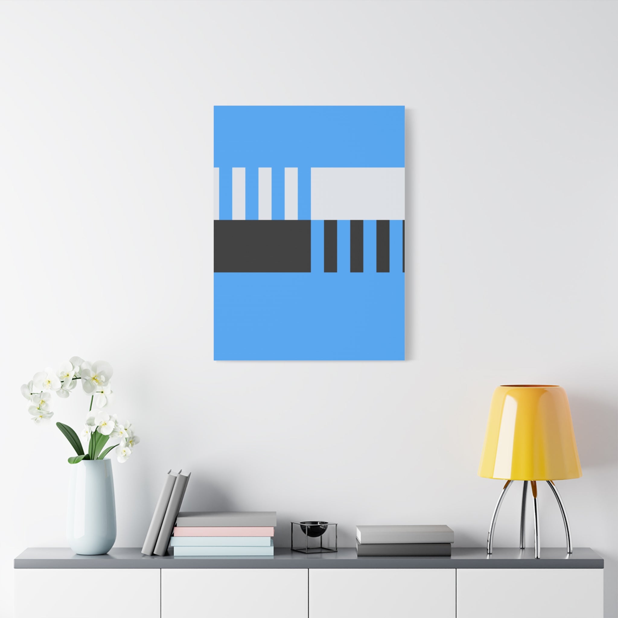 Abstract Geometric Bridge Canvas Art