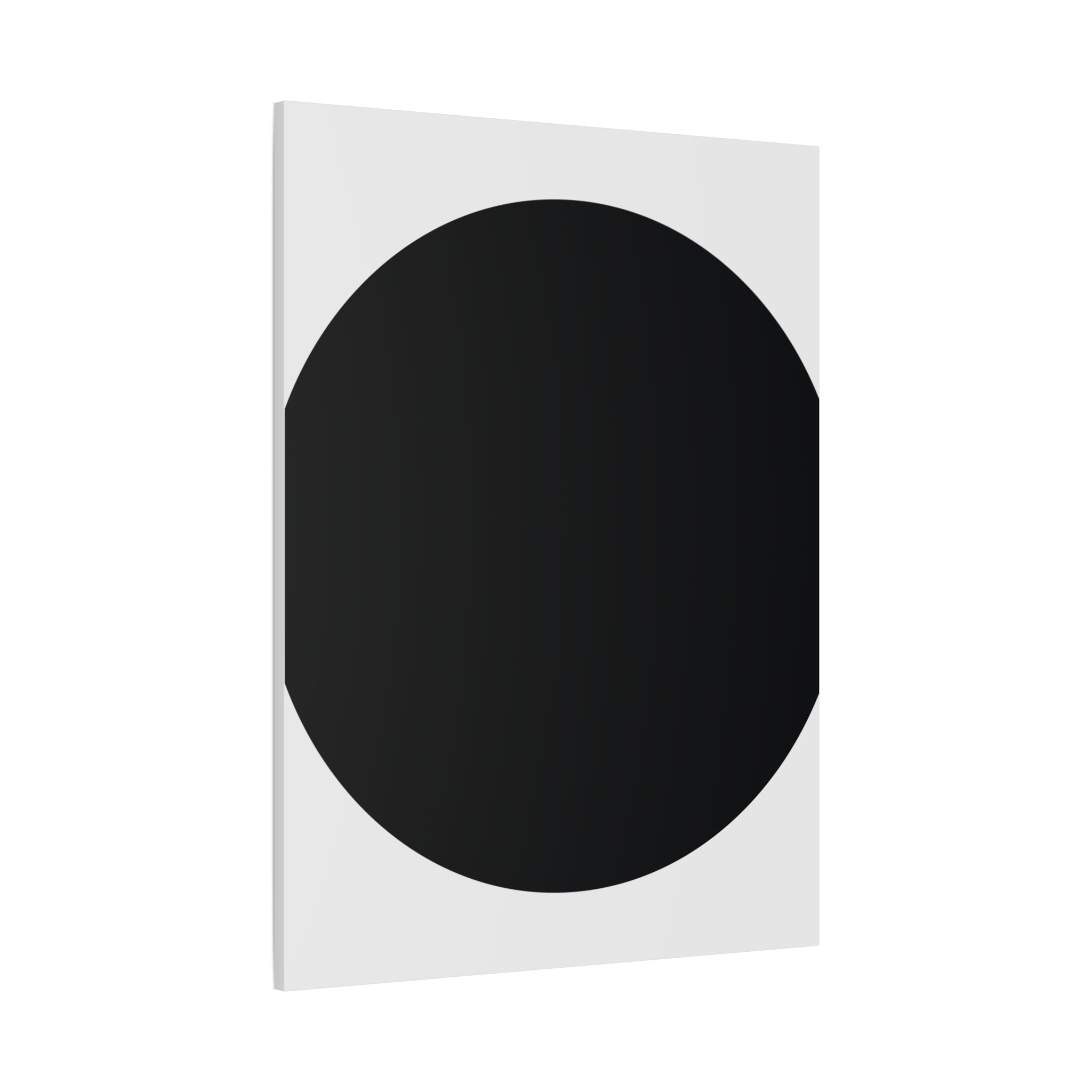 Minimalist Black Circle Canvas Art