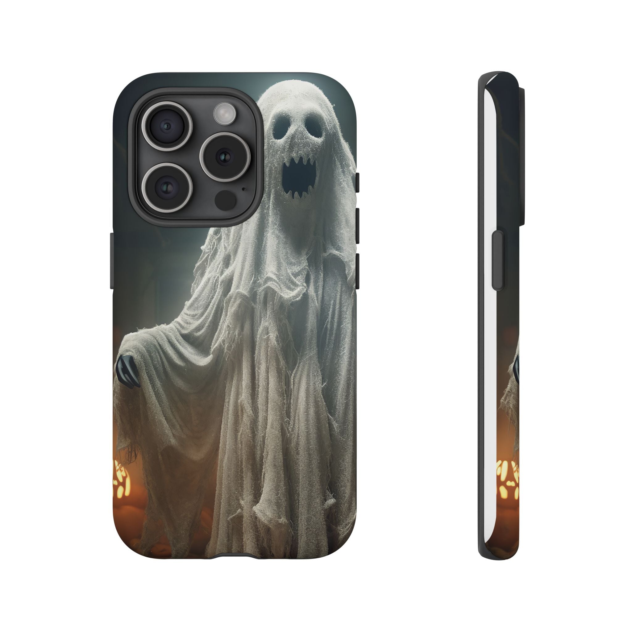 Spooky Ghost Hexagon Stone iPhone Case