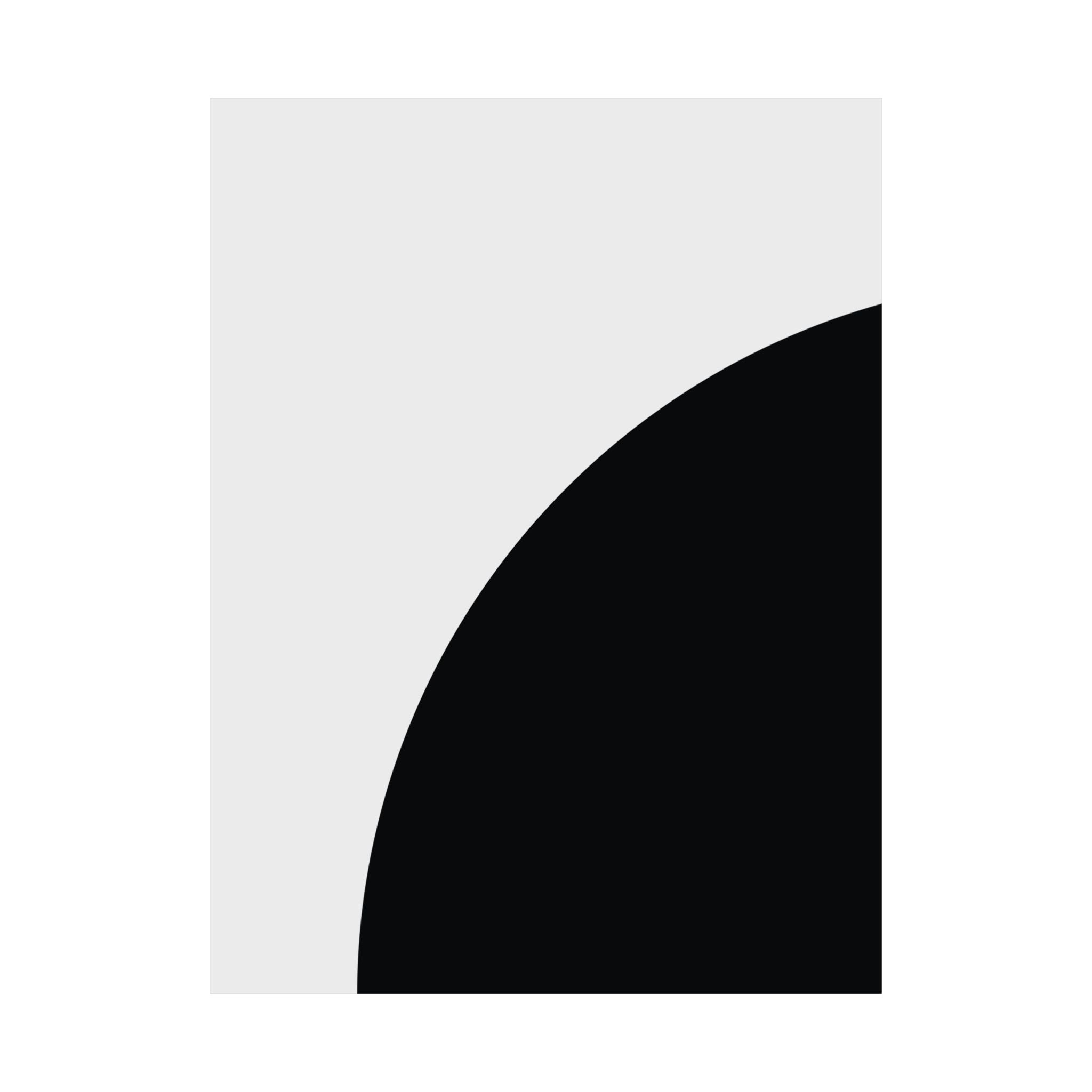 Minimalist Black Semicircle Poster