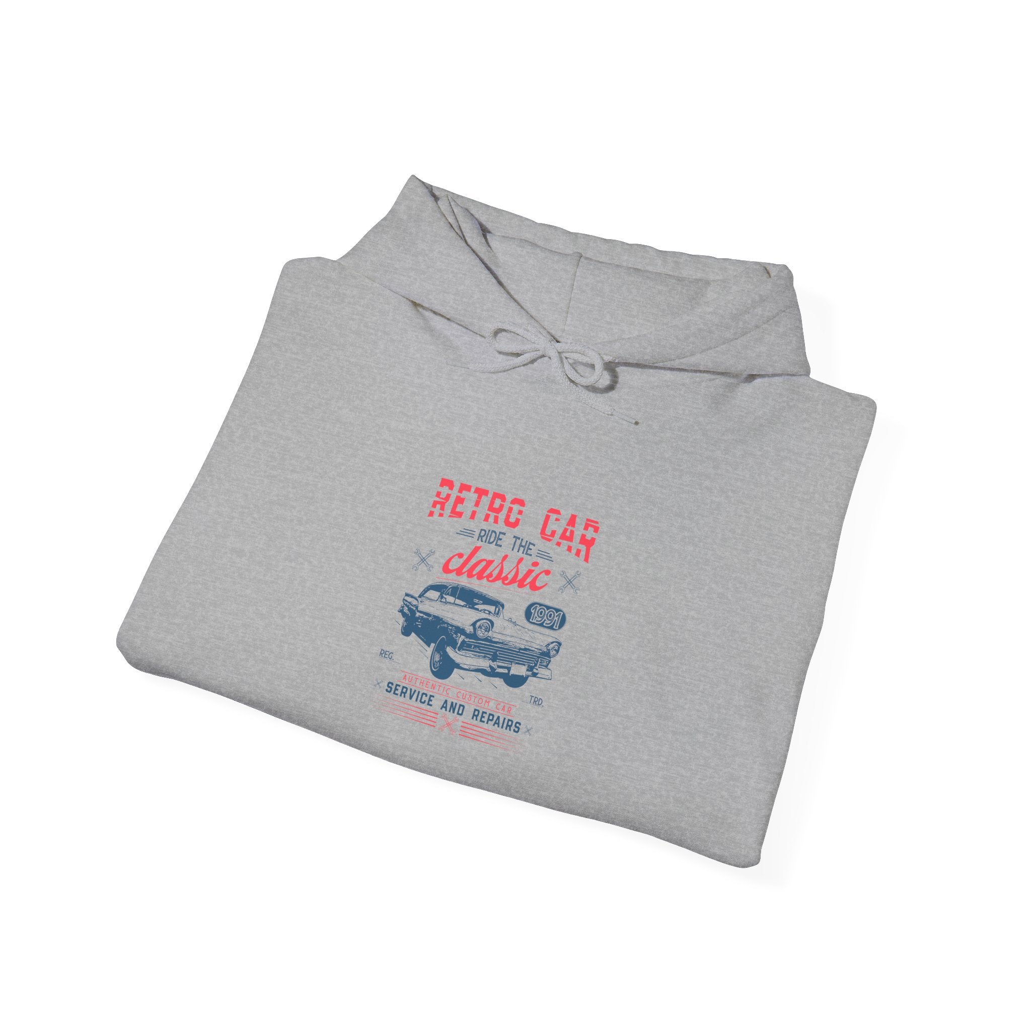 Retro Car Hoodie: Classic Ride 1991