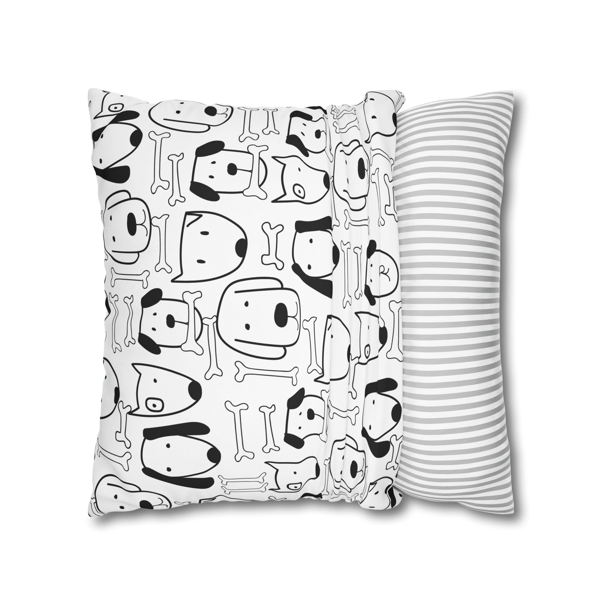 Cute Puppy Bone Pillowcase - Kids'