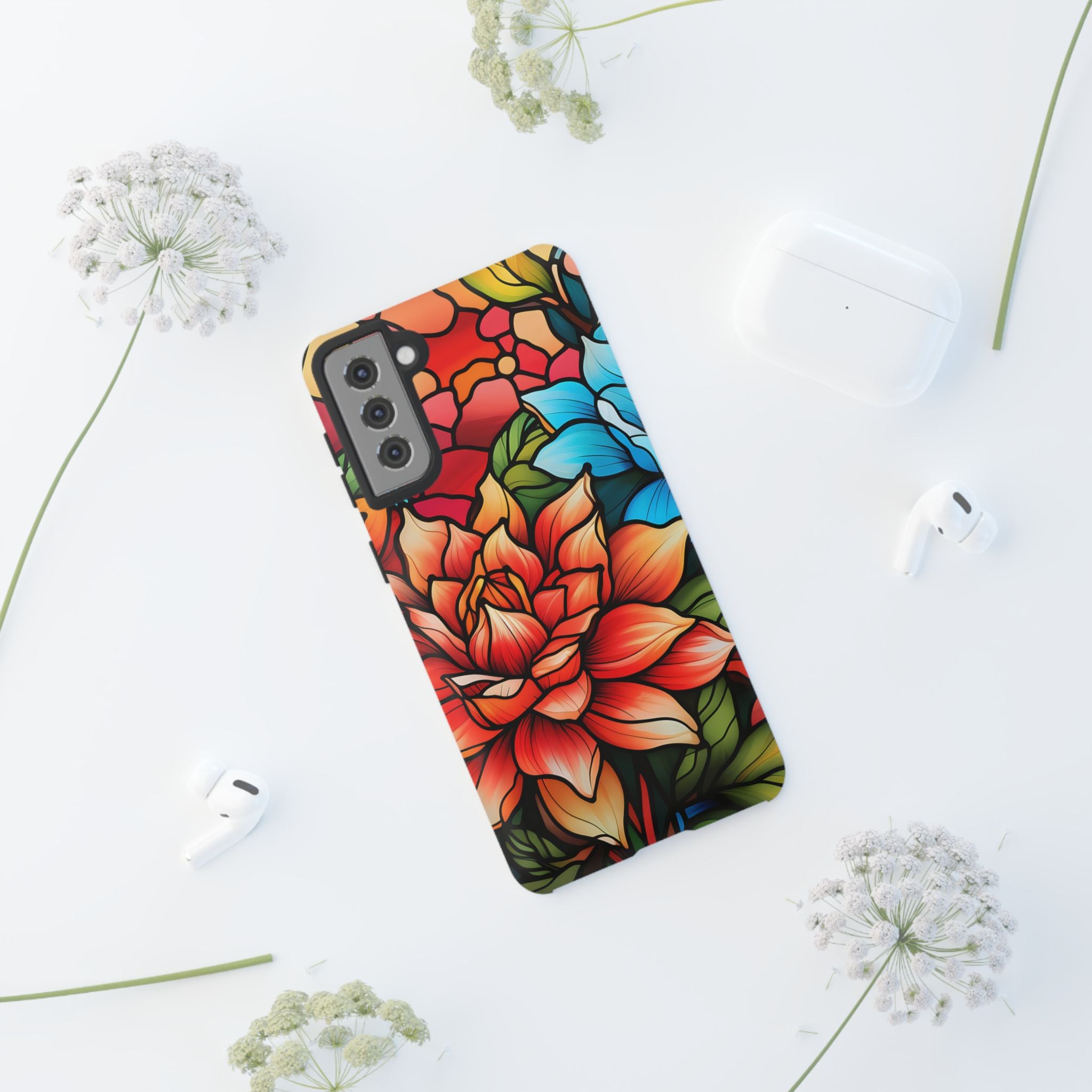 Stained Glass Floral Samsung Case