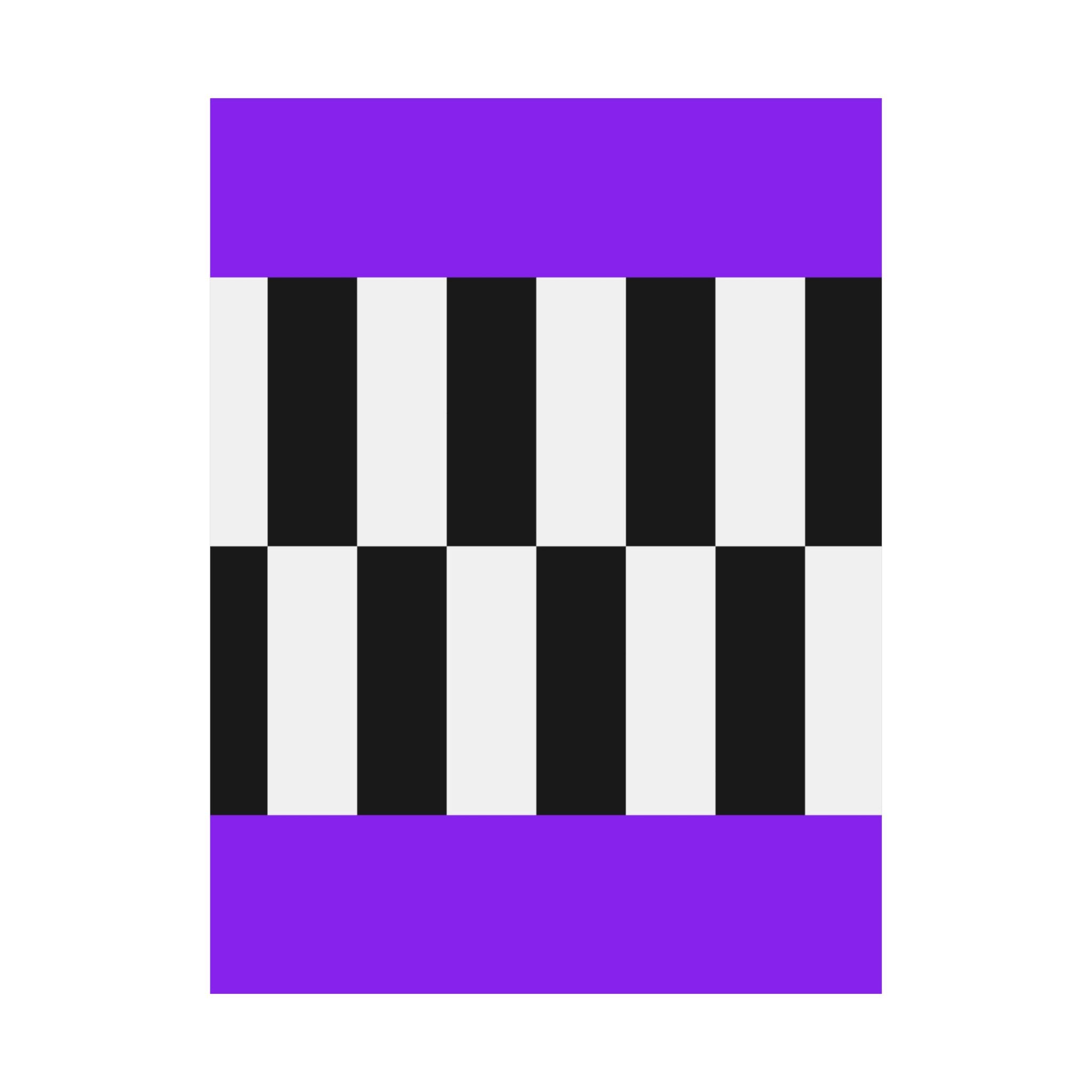 Minimalist Checkerboard Purple Poster