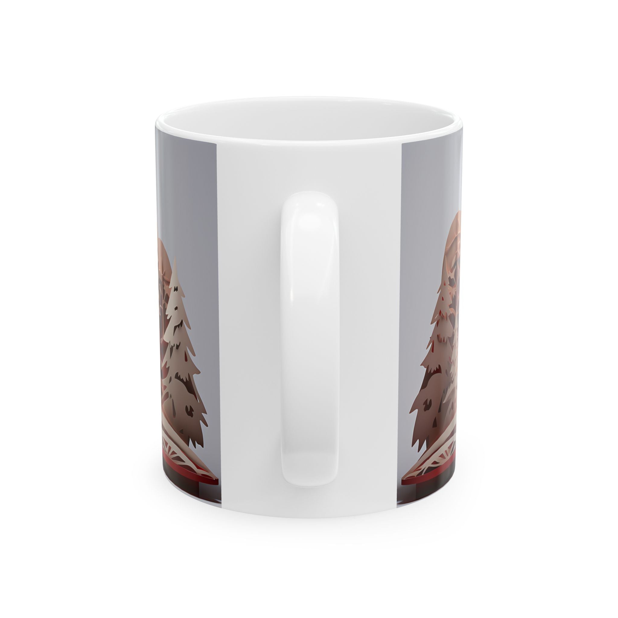 Winter Village Papercut Mug