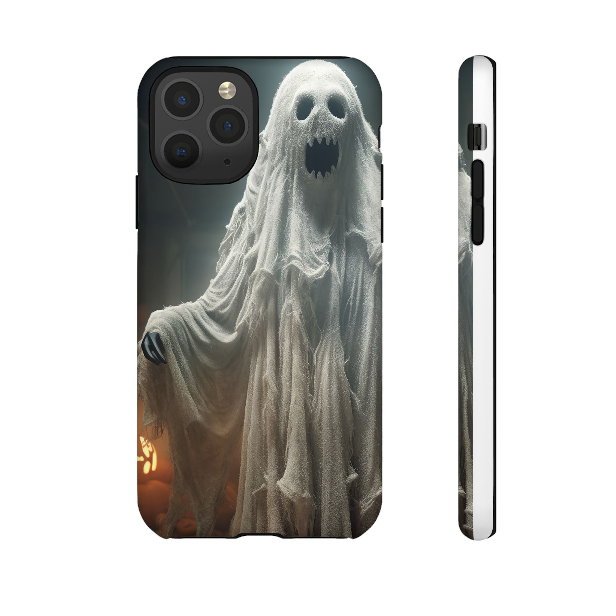 Spooky Ghost Hexagon Stone iPhone Case