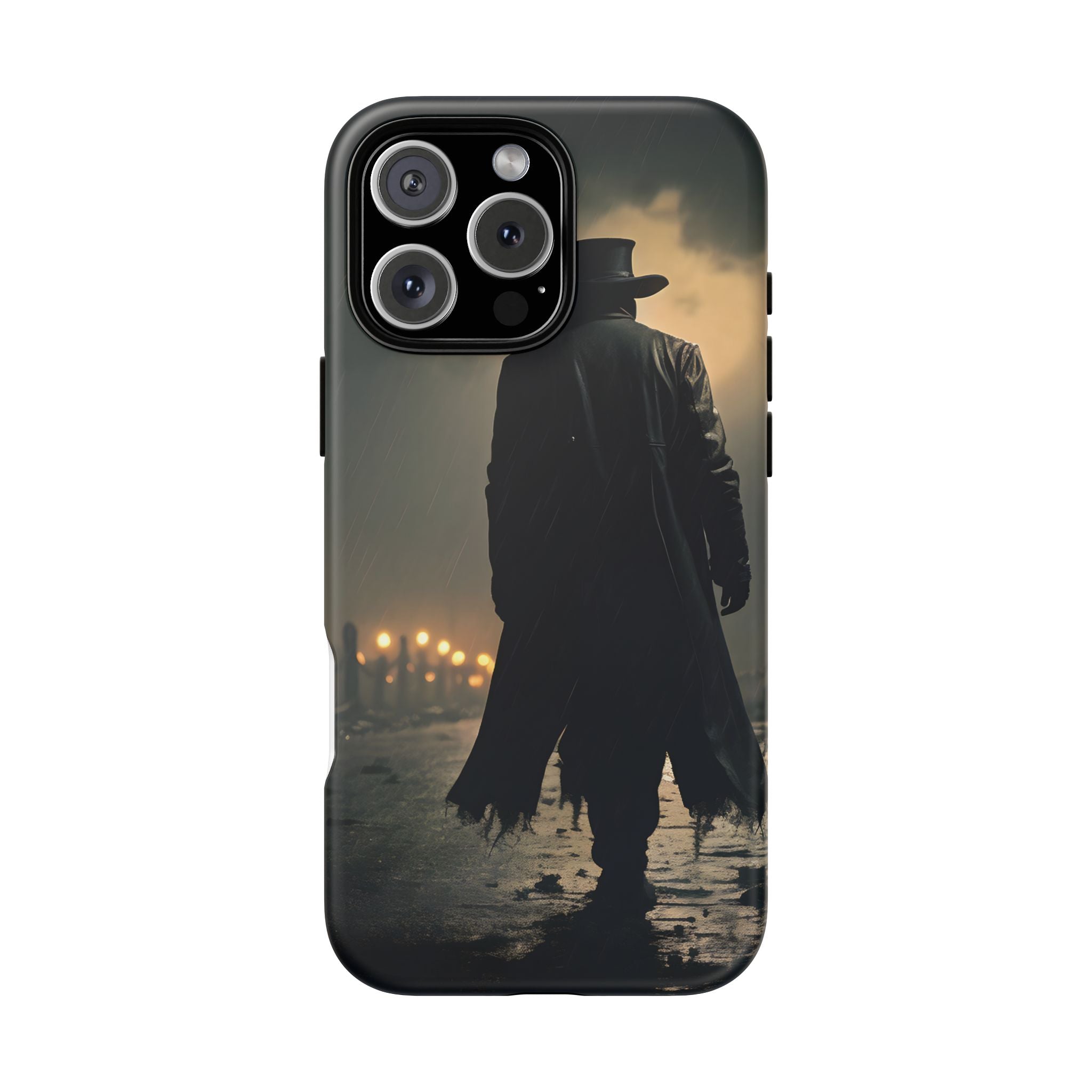 Mysterious Night Walk Hexagon Stone iPhone Case