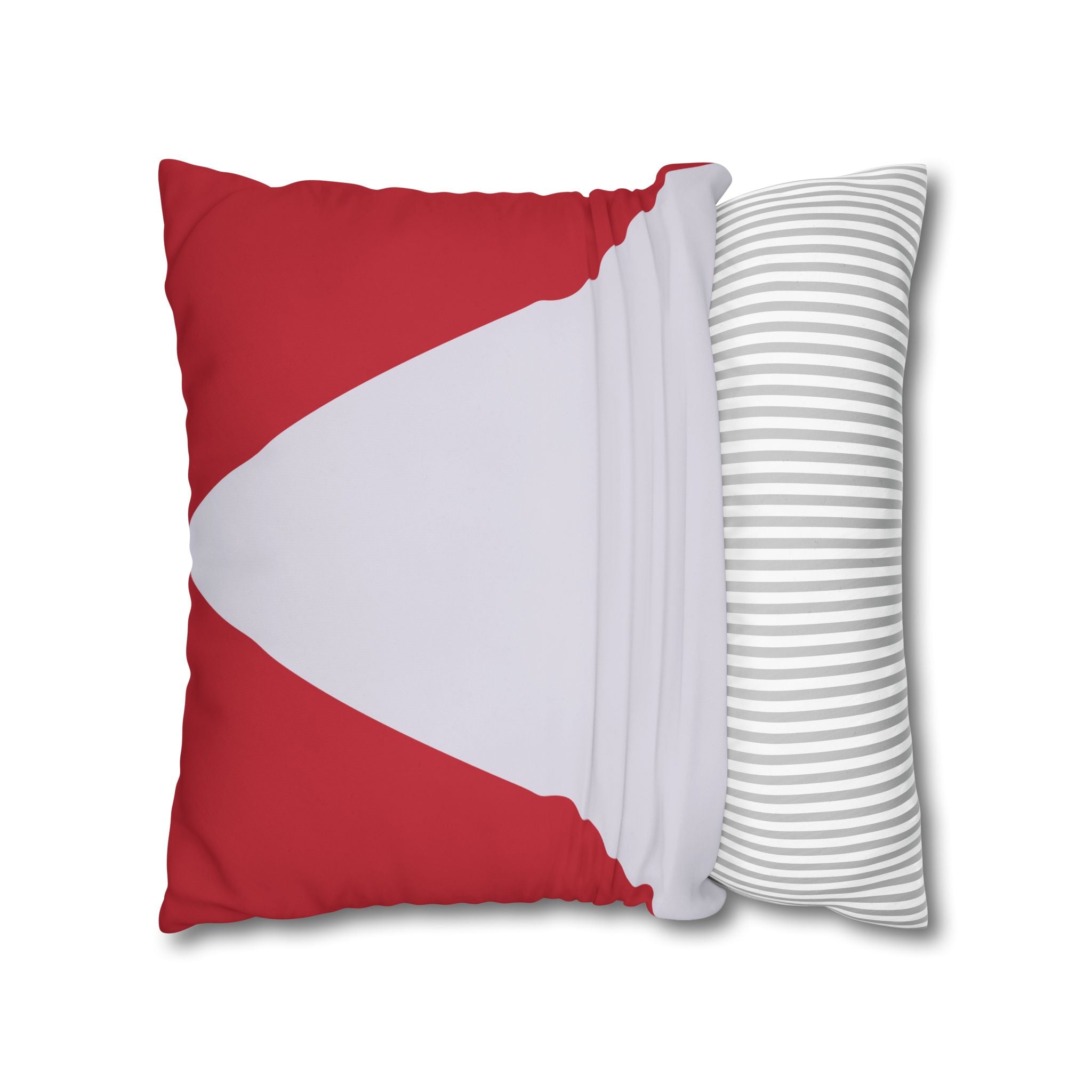 Geometric Crimson & Lavender Pillowcase