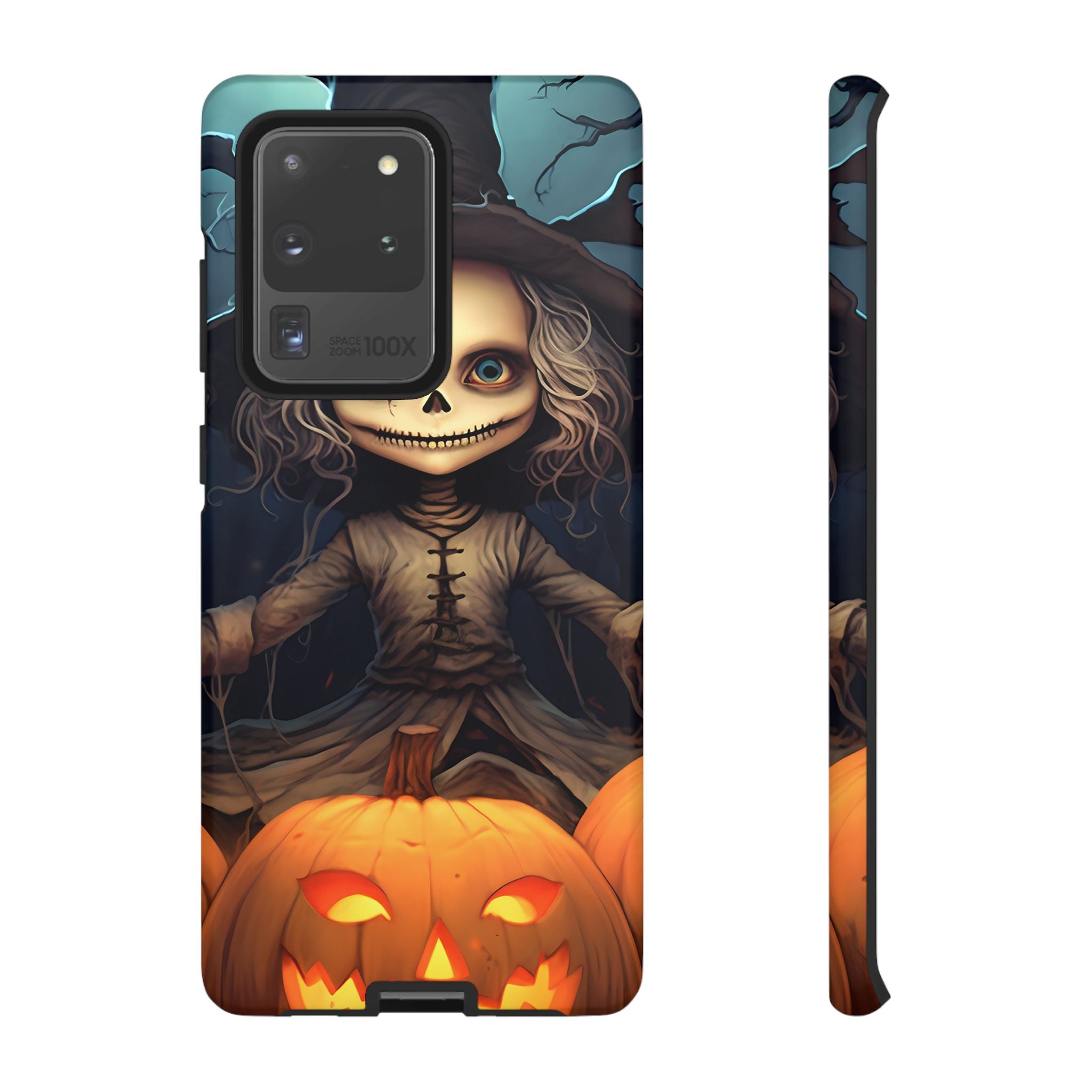 Spooky Skull Girl Halloween Samsung Case