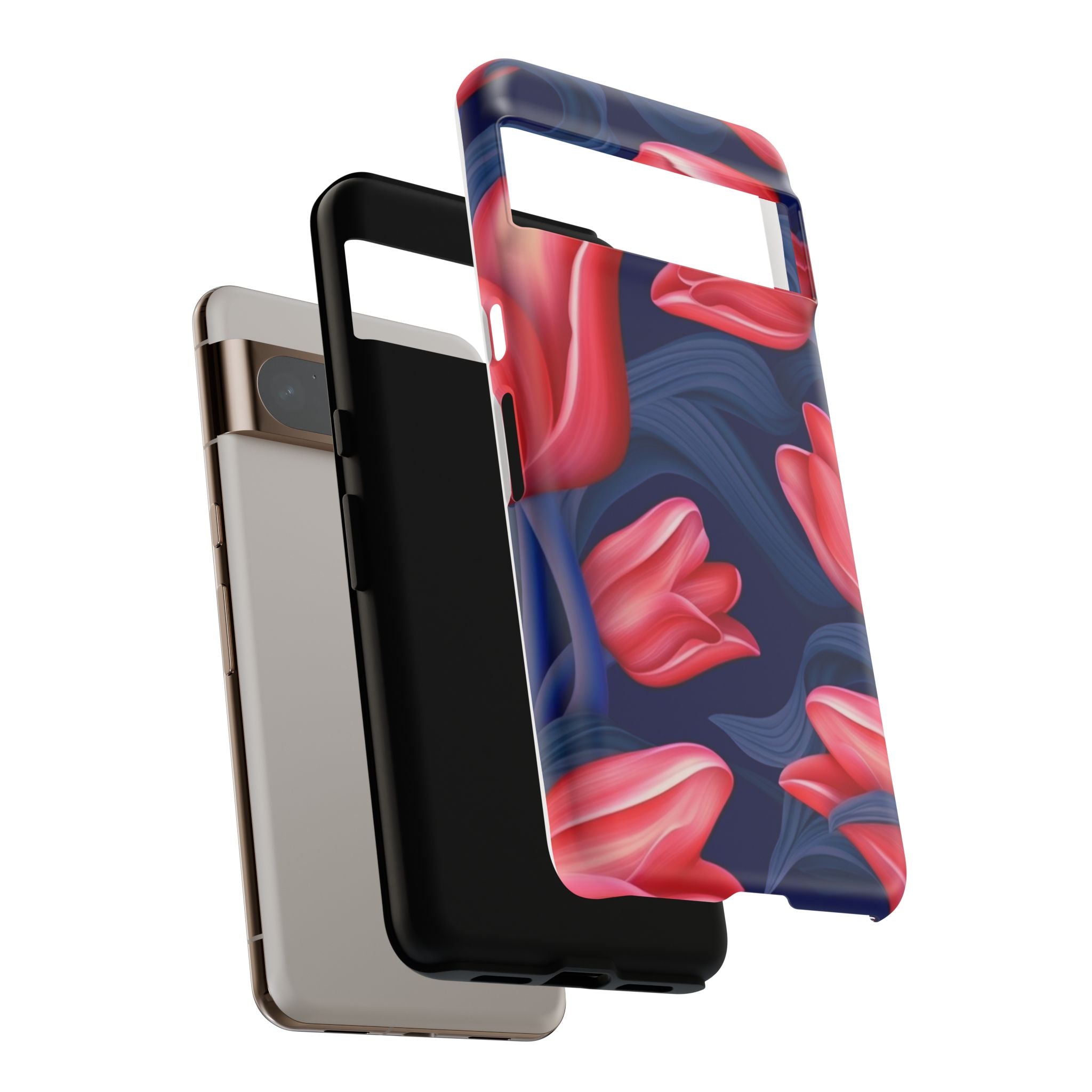 Vibrant Red Tulips Google Pixel Case (All Models)