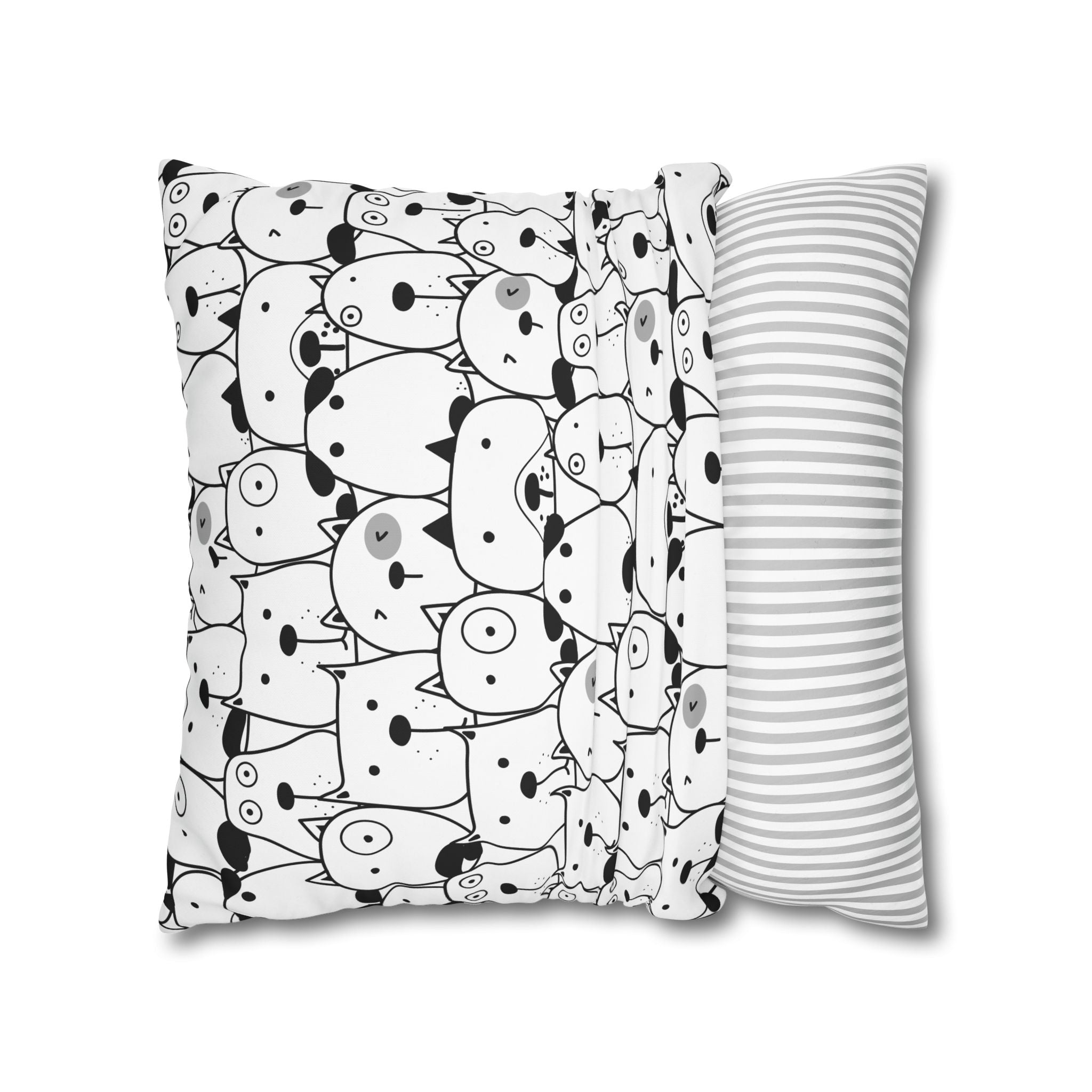 Cute Puppy Faces Pillowcase - Dog Pattern