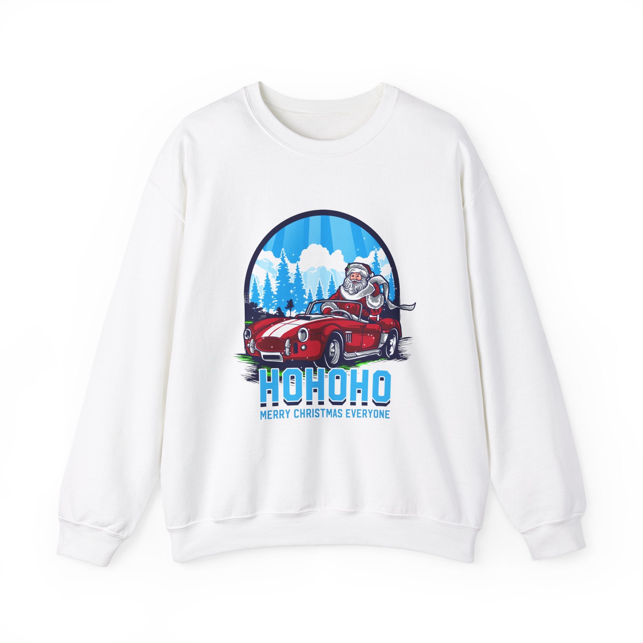 Santa's Hot Rod Christmas Sweatshirt