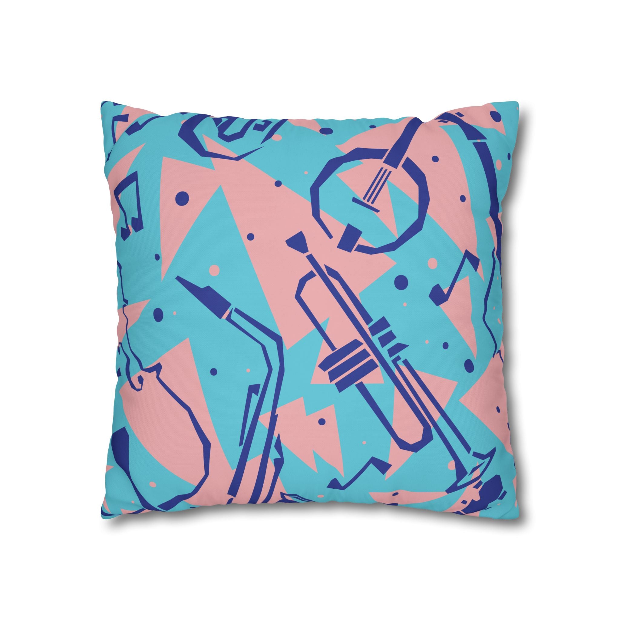 Retro Jazz Pillowcase - 80s Music Design