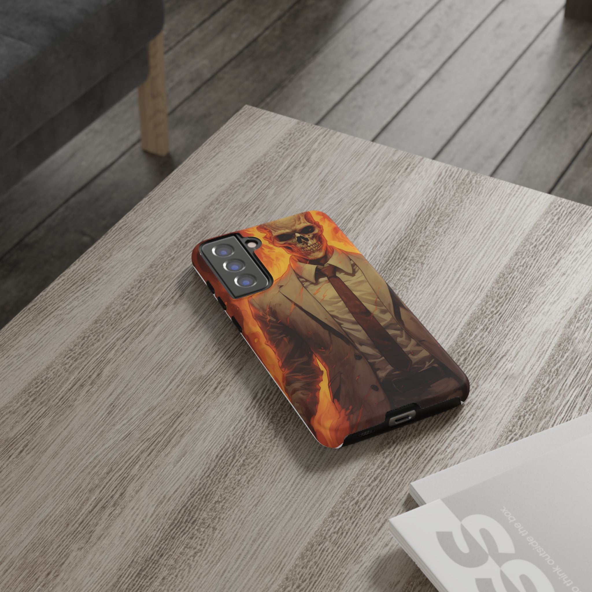 Fiery Skull Samsung Case