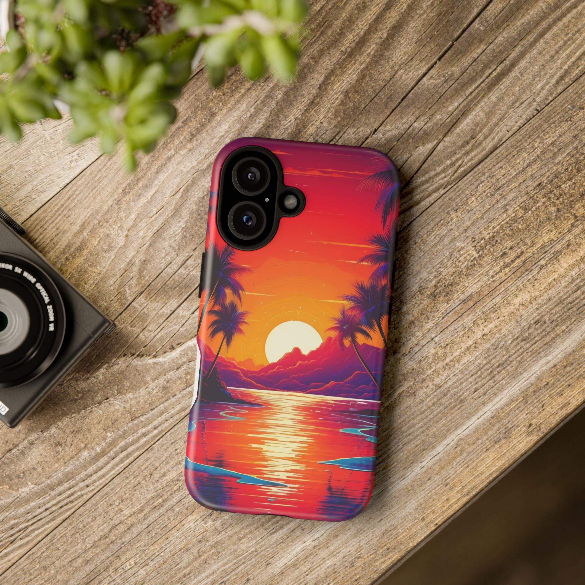 Sunset Beach Hexagon iPhone Case