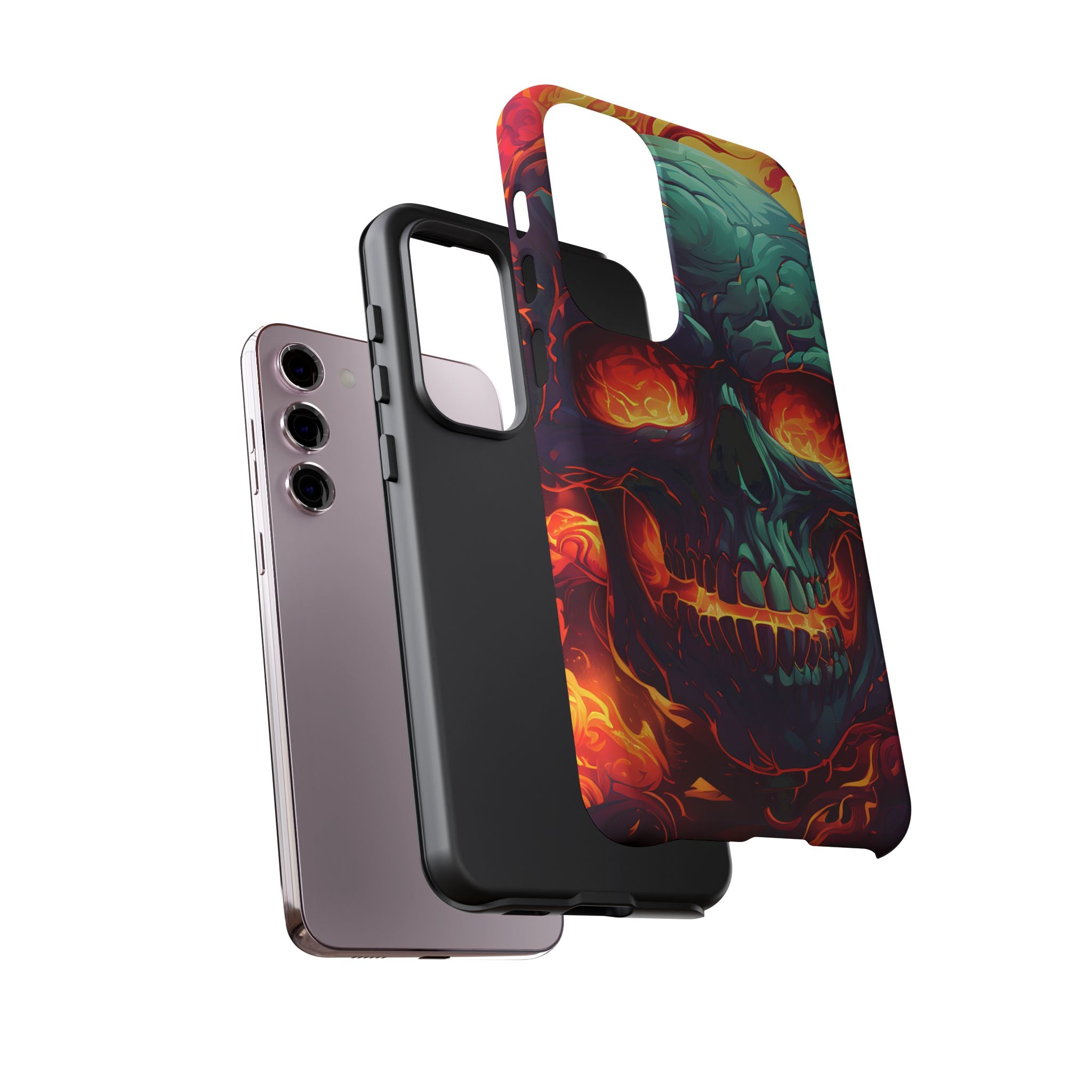 Fiery Skull Samsung Phone Case