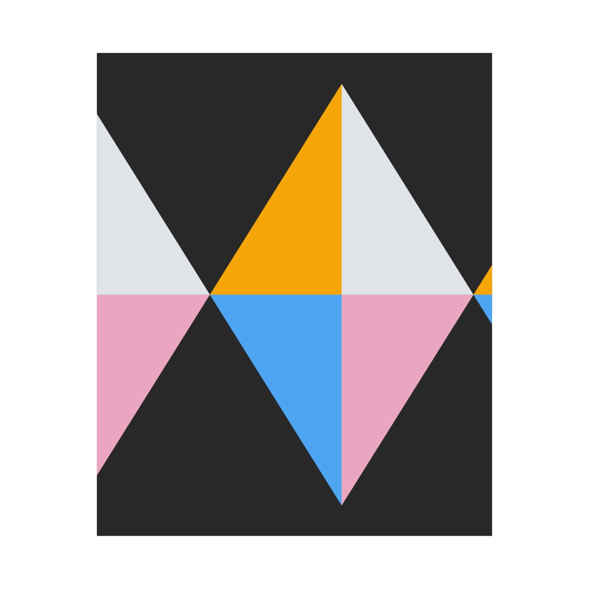 Geometric Triangle Art Poster