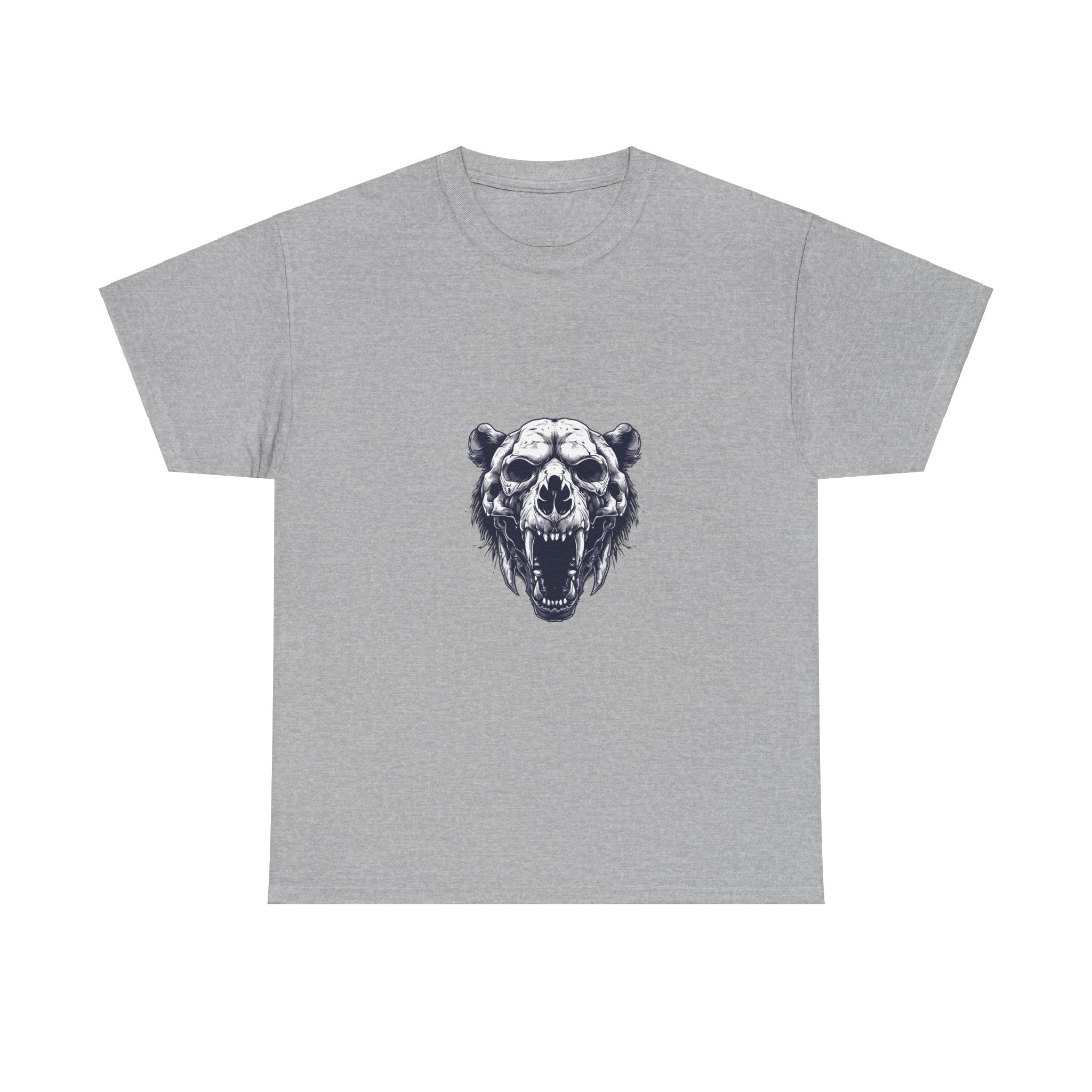 Grizzly Skull T-Shirt: Bear Tattoo Art