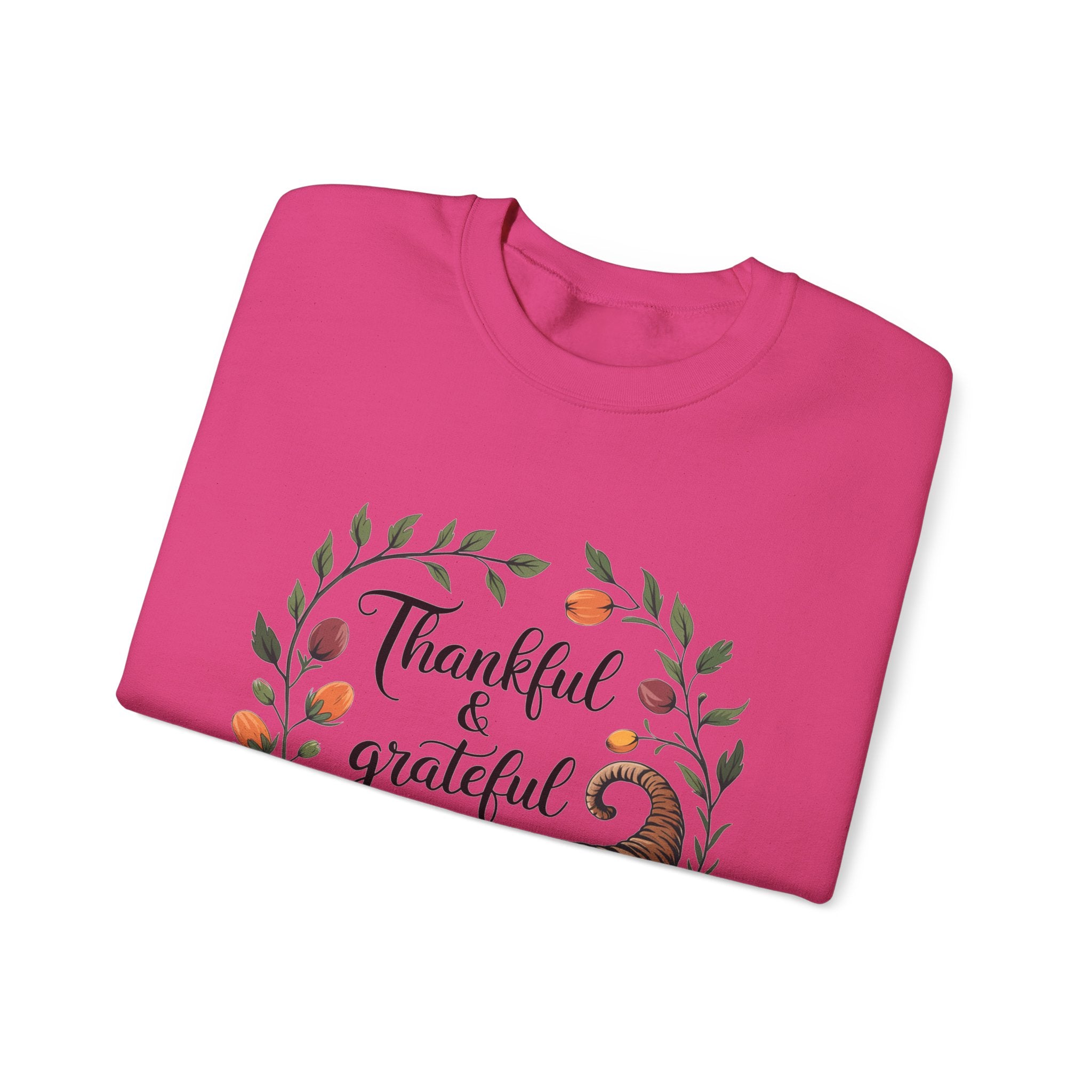 Thankful & Grateful Thanksgiving Sweatshirt