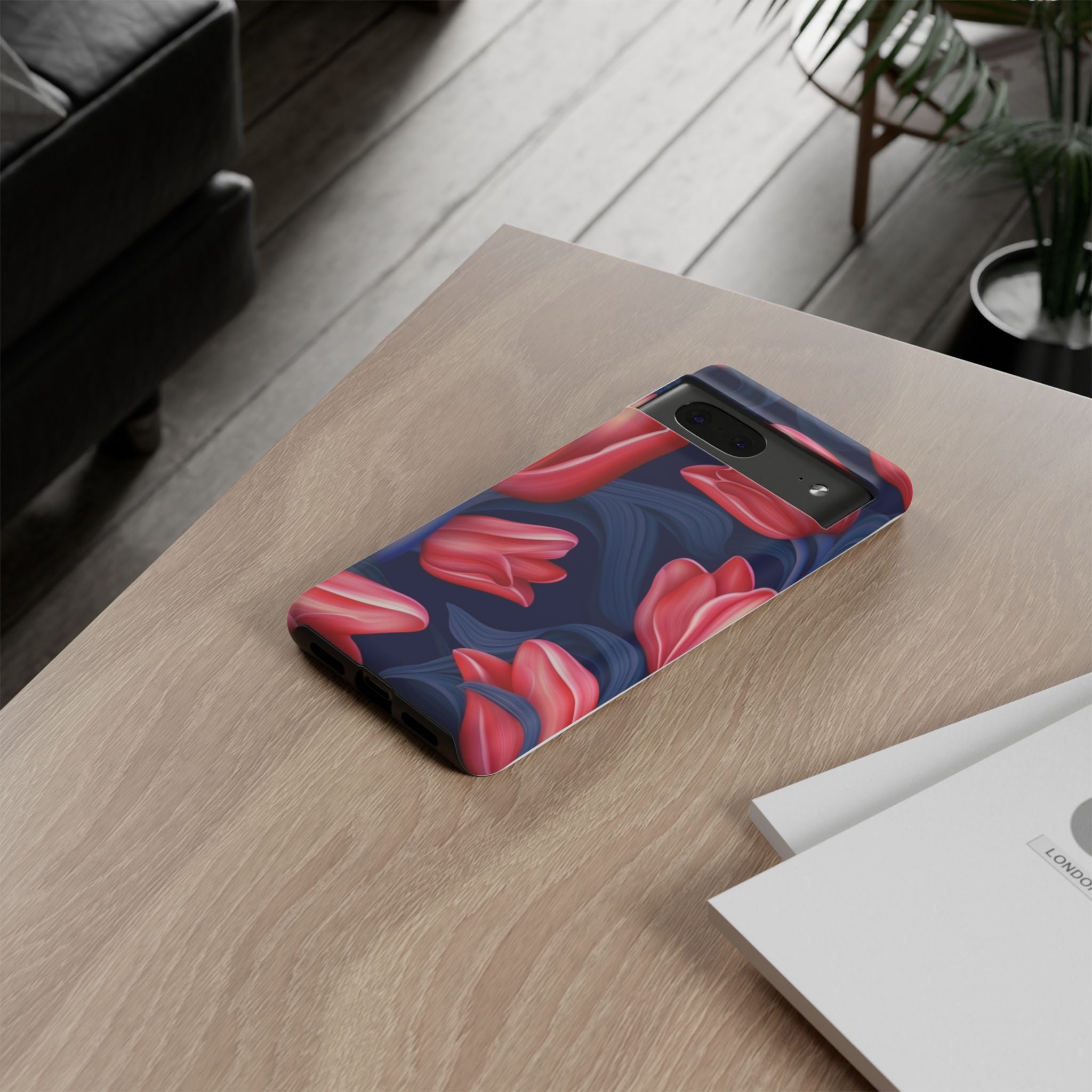 Vibrant Red Tulips Google Pixel Case (All Models)