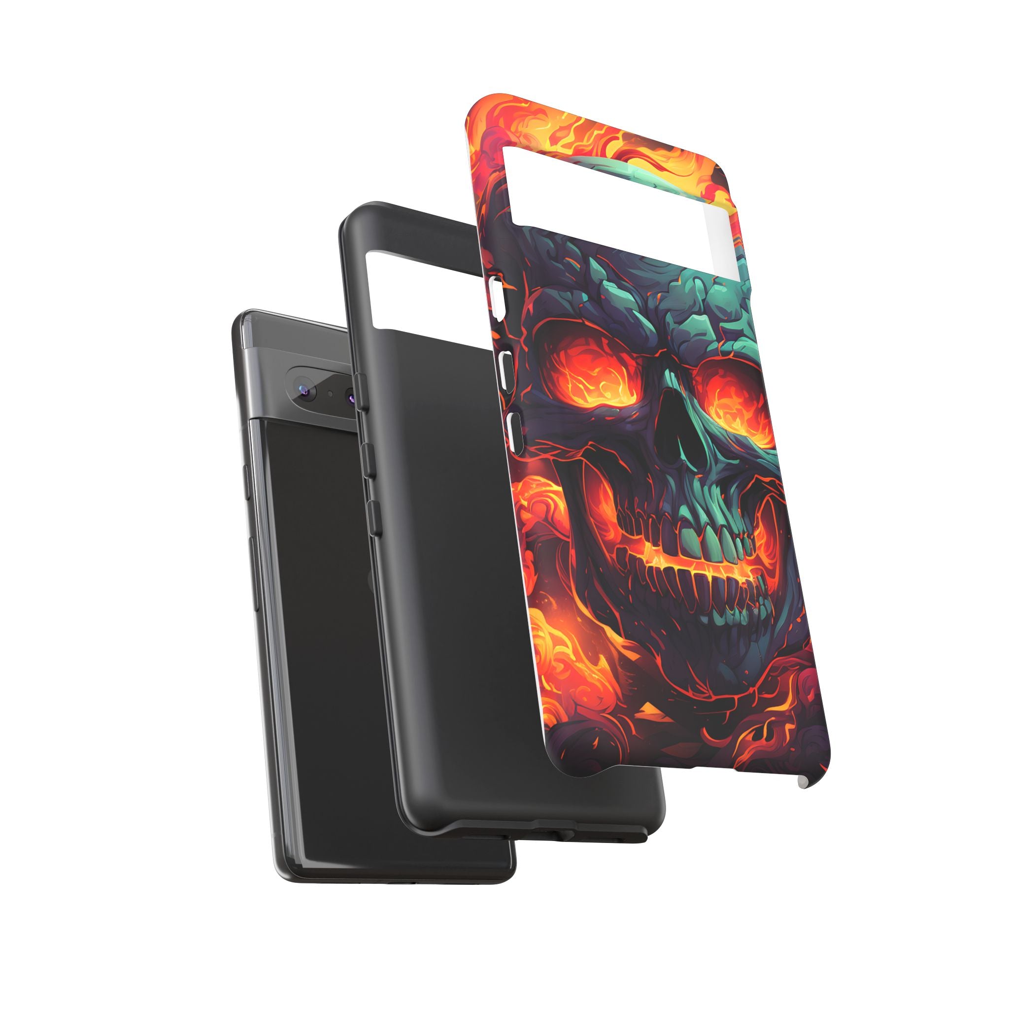 Fiery Skull Google Google Pixel Case (All Models)