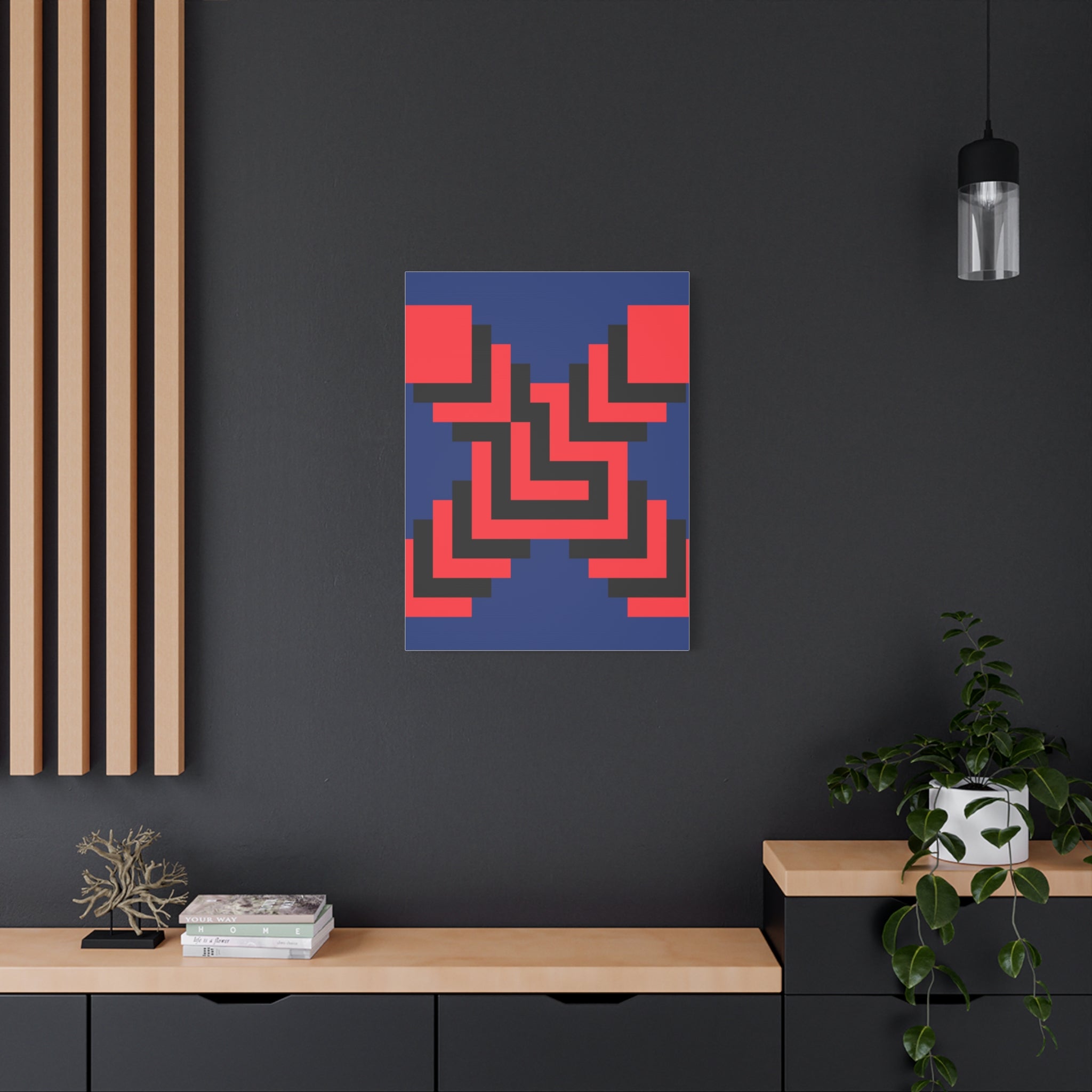 Geometric X Abstract Art Canvas Print