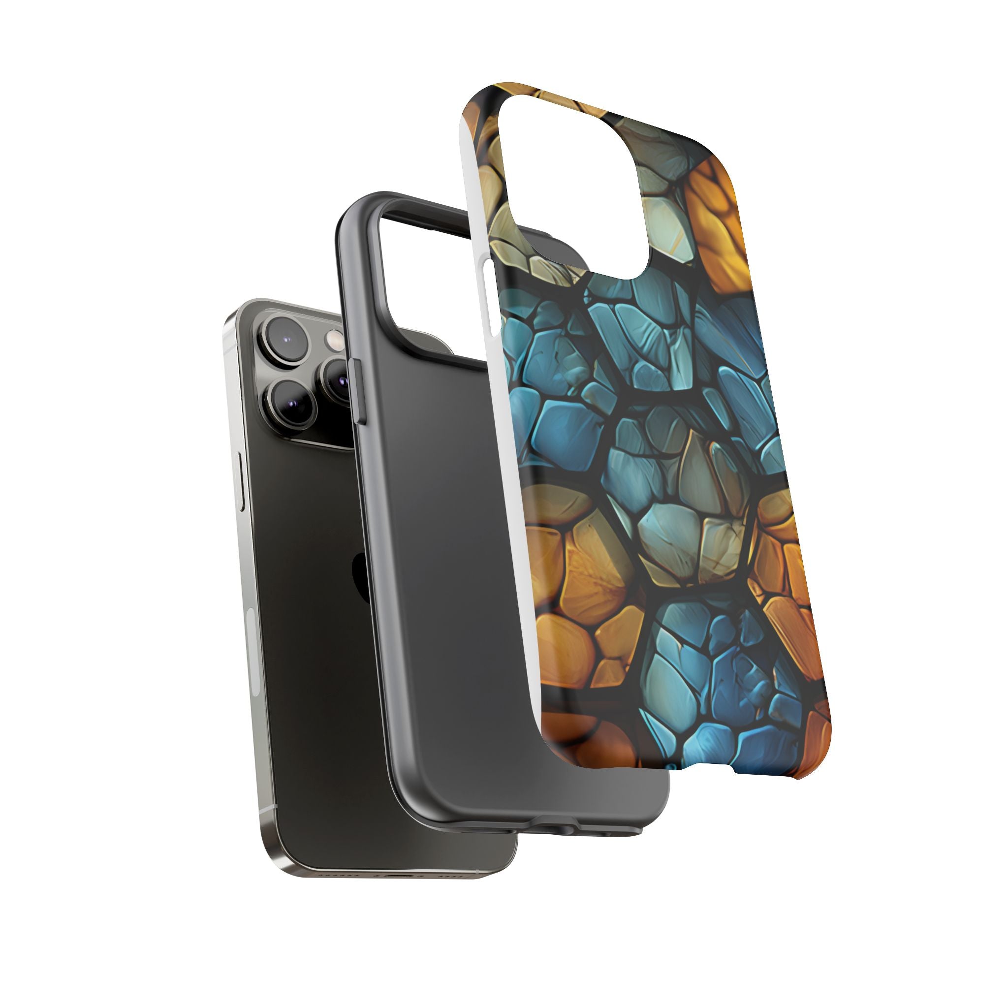 Abstract Stone Mosaic iPhone Case