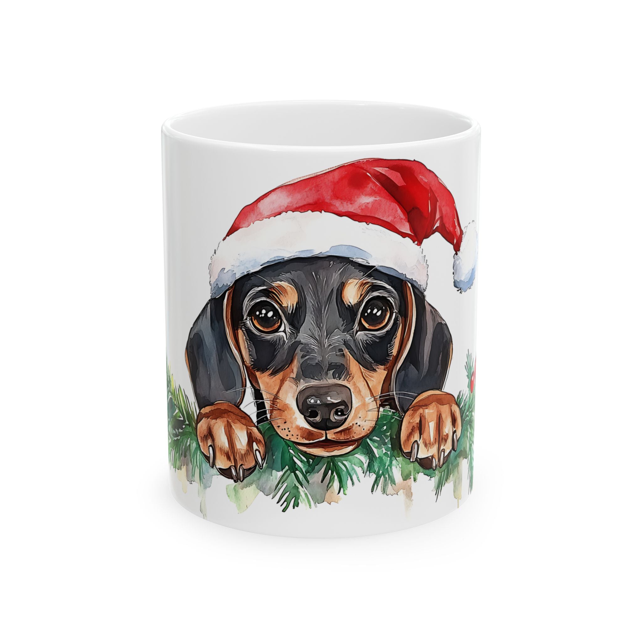 Dachshund Puppy Santa Mug