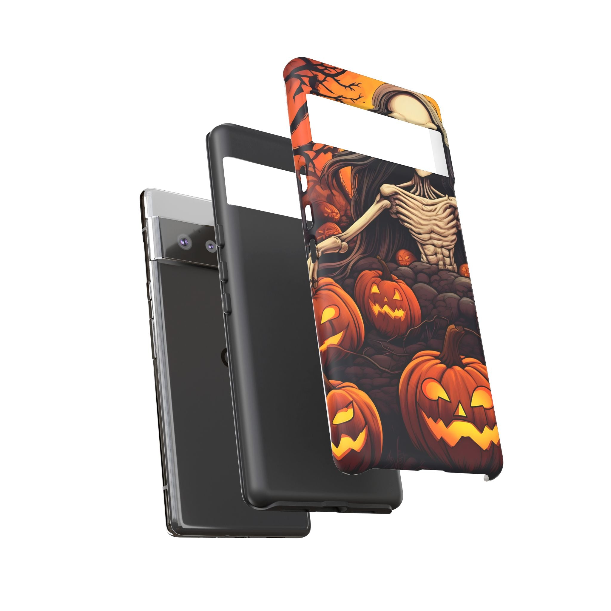 Spooky Skeleton Halloween Google Pixel Case (All Models)