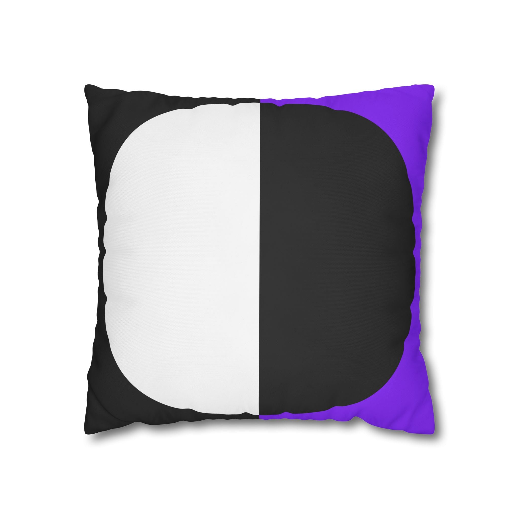 Geometric Purple & Black Pillowcase