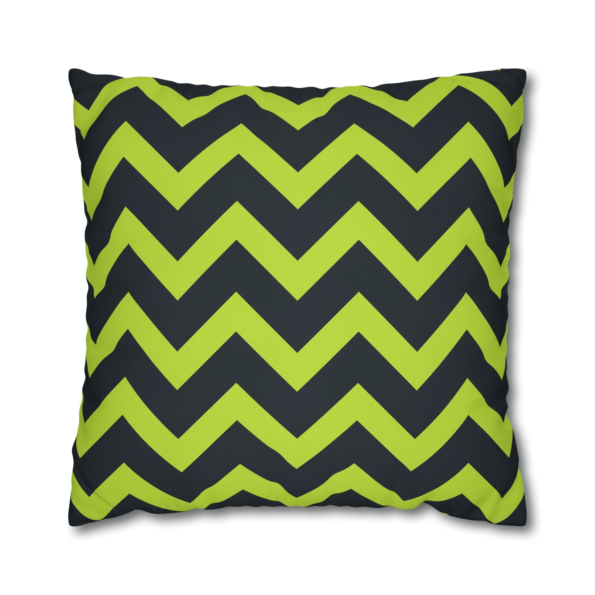 Teal & Lime Zigzag Chevron Pillowcase