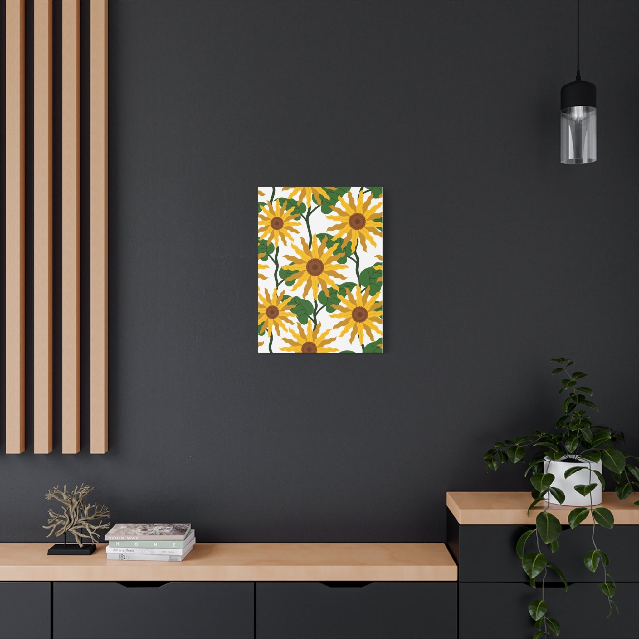 Bold Sunflower Canvas Art Print