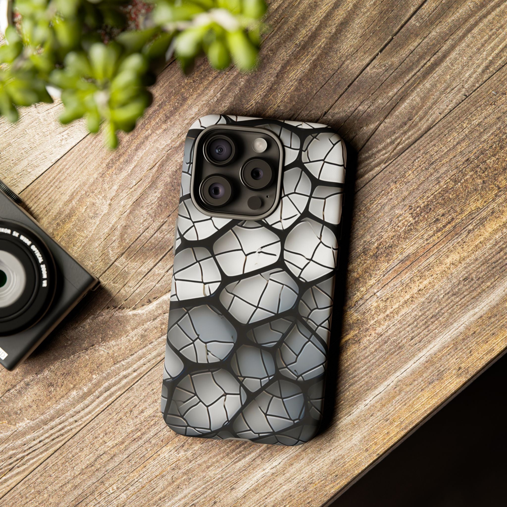 Abstract Mosaic iPhone Case - Textured & Chic