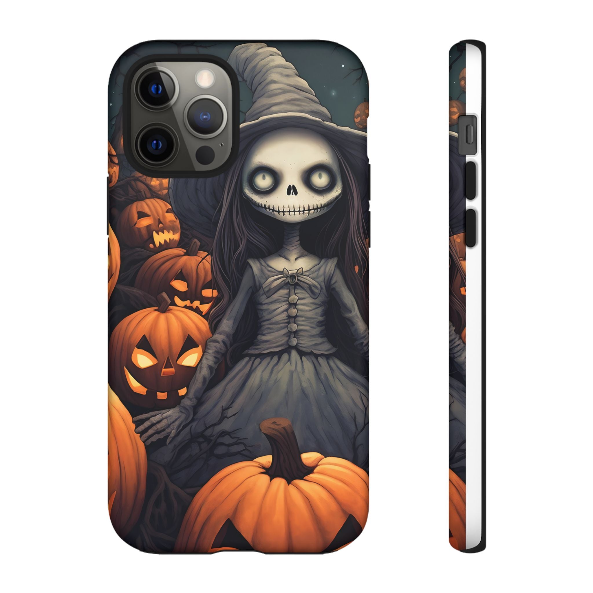 Spooky Witch Girl Hexagon Stone iPhone Case