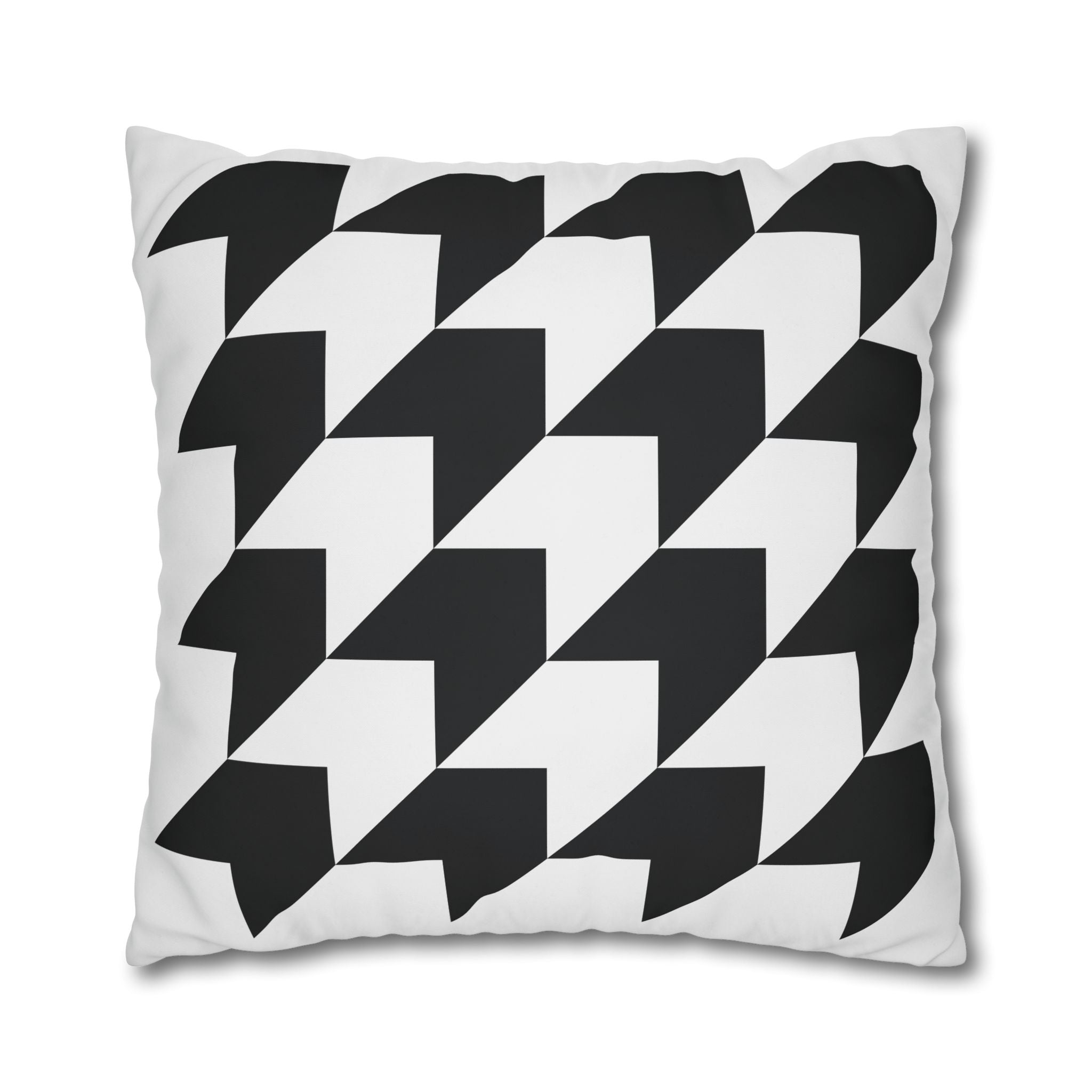 Geometric Arrow Pillowcase - Black & Gray