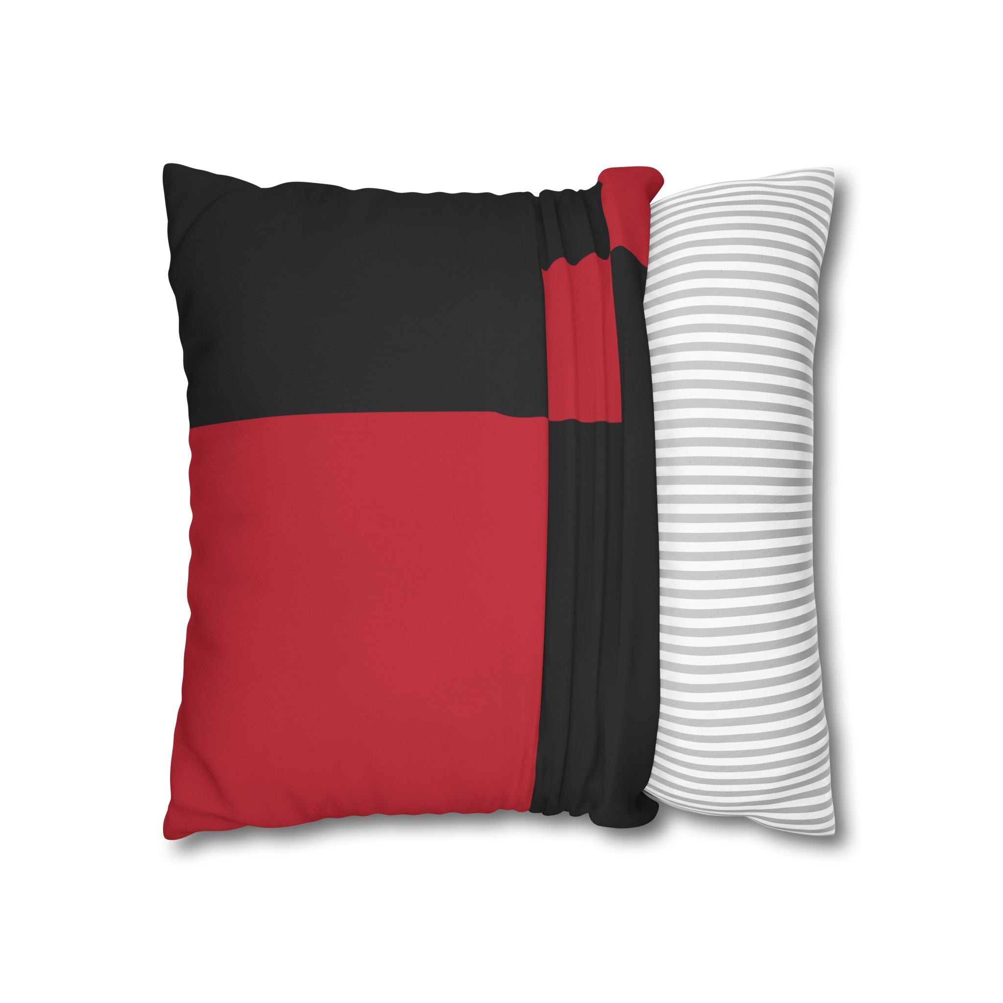 Abstract Red & Black Geometric Pillowcase